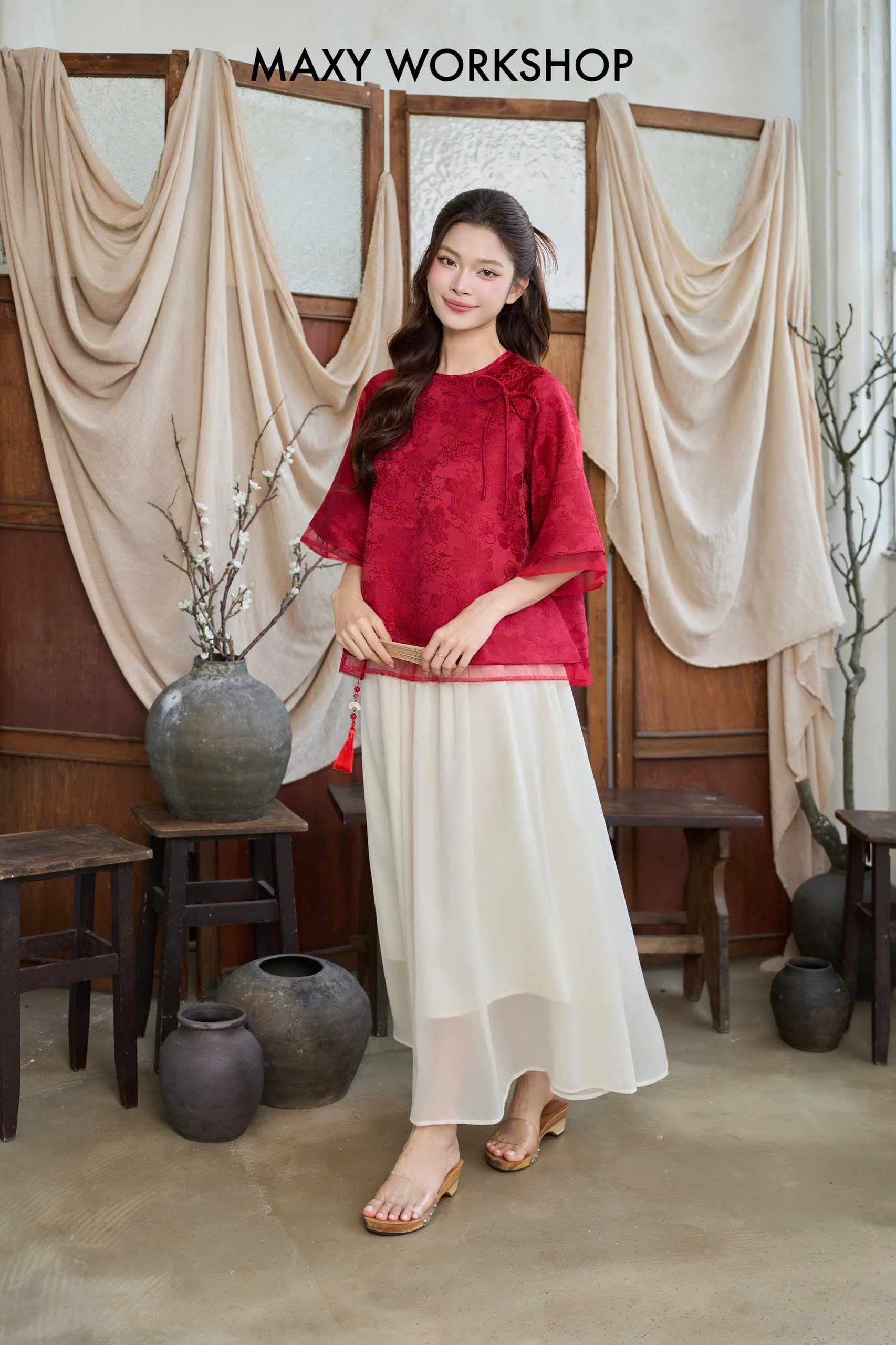Chân váy dài CLOUDY SKIRT Tết 2026