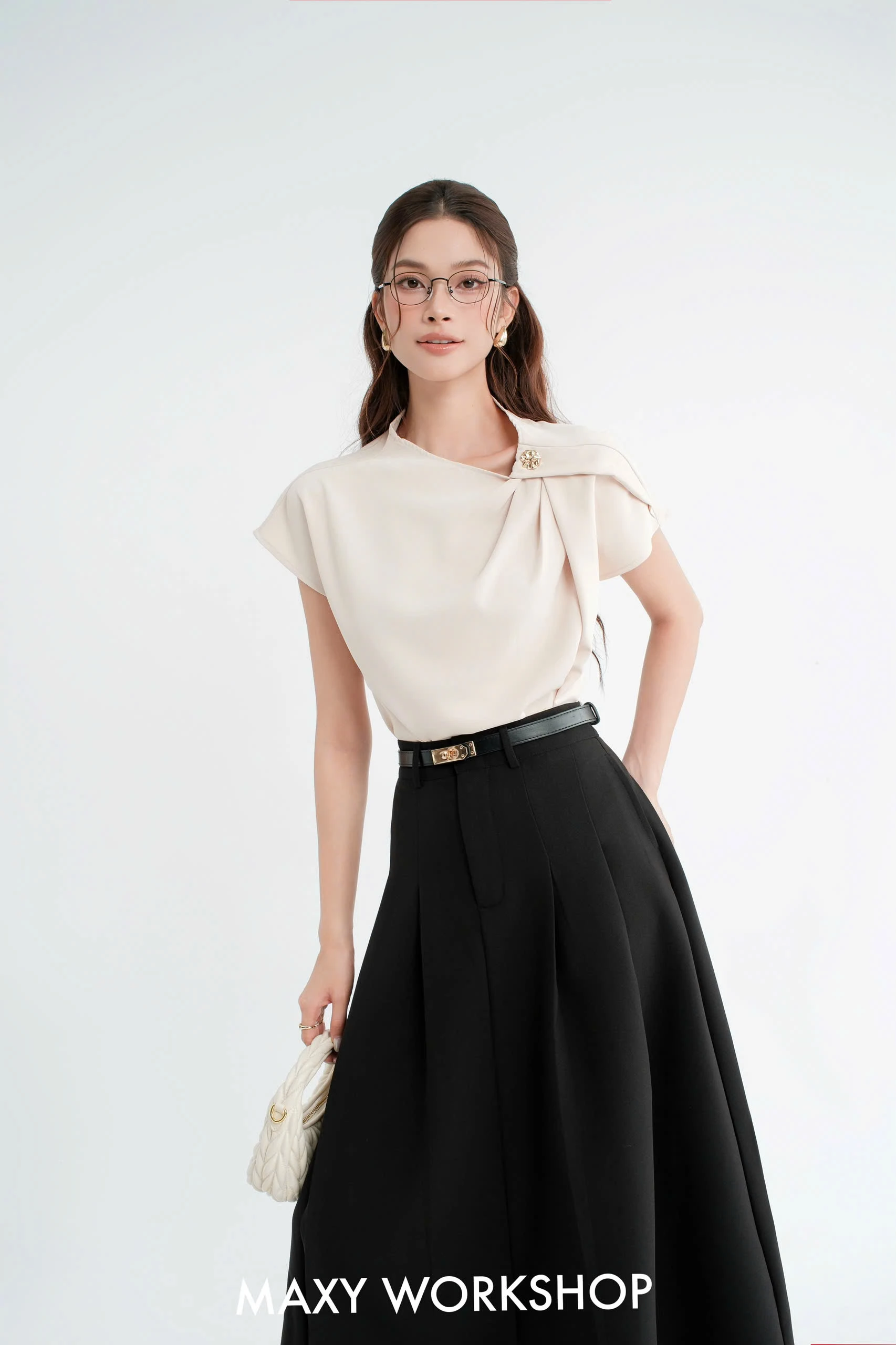 Chân váy dài LONG PLEATED SKIRT