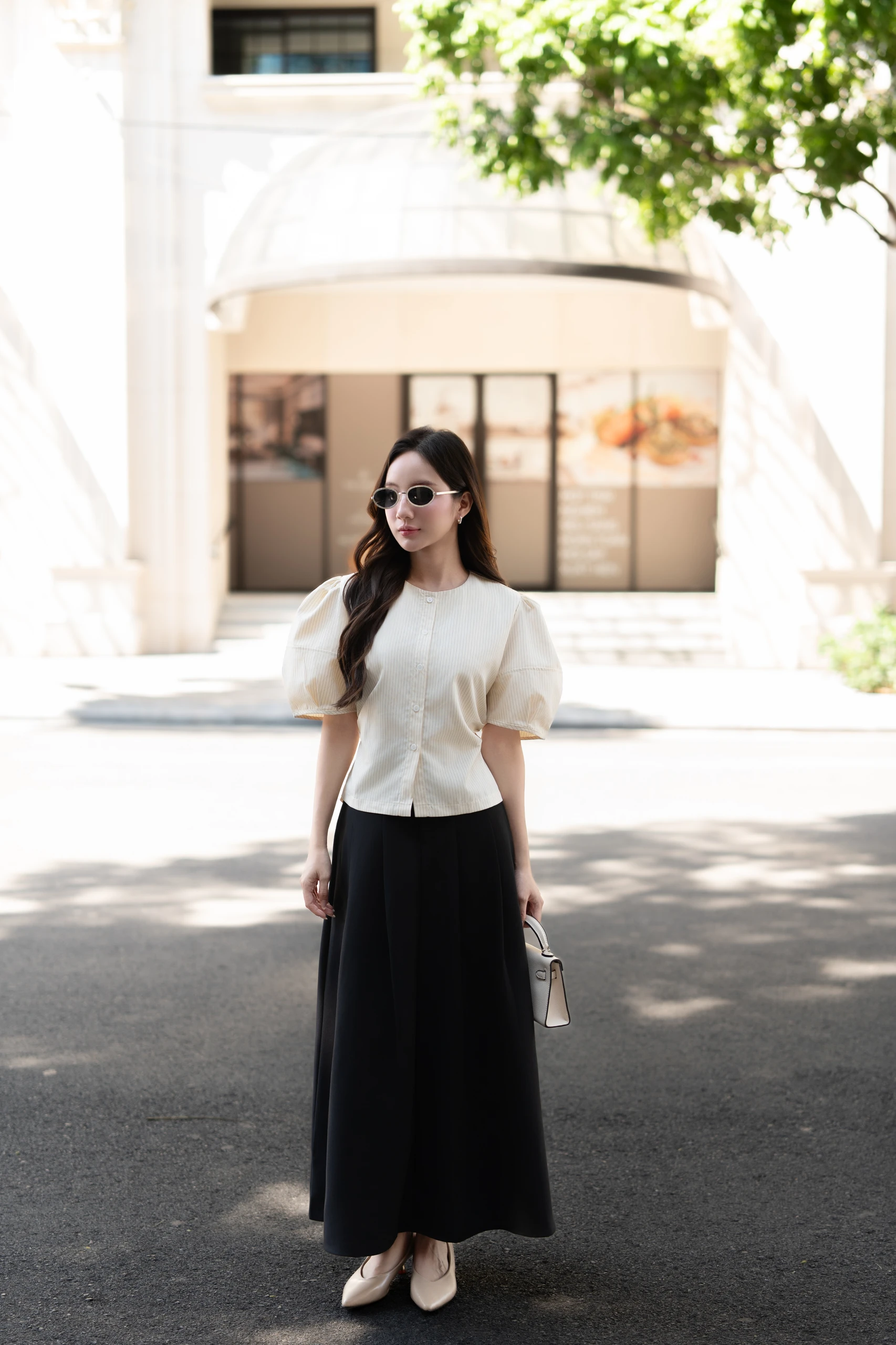 Chân váy dài LONG PLEATED SKIRT