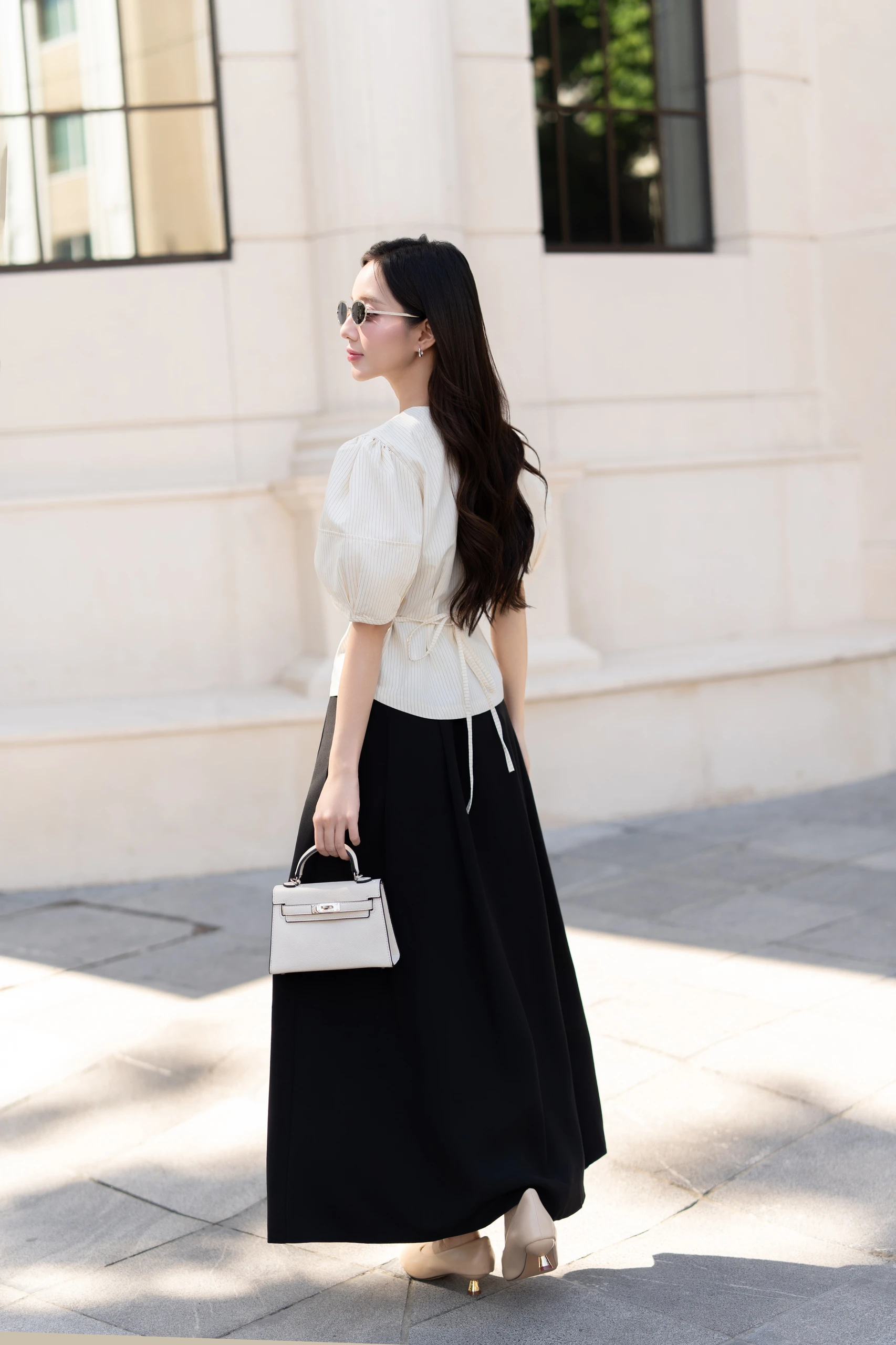 Chân váy dài LONG PLEATED SKIRT