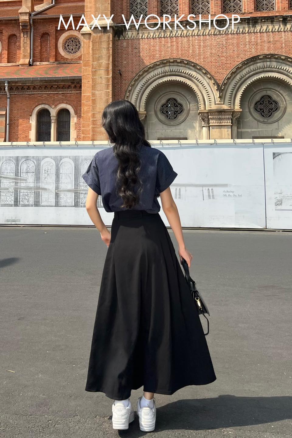 Chân váy dài LONG PLEATED SKIRT