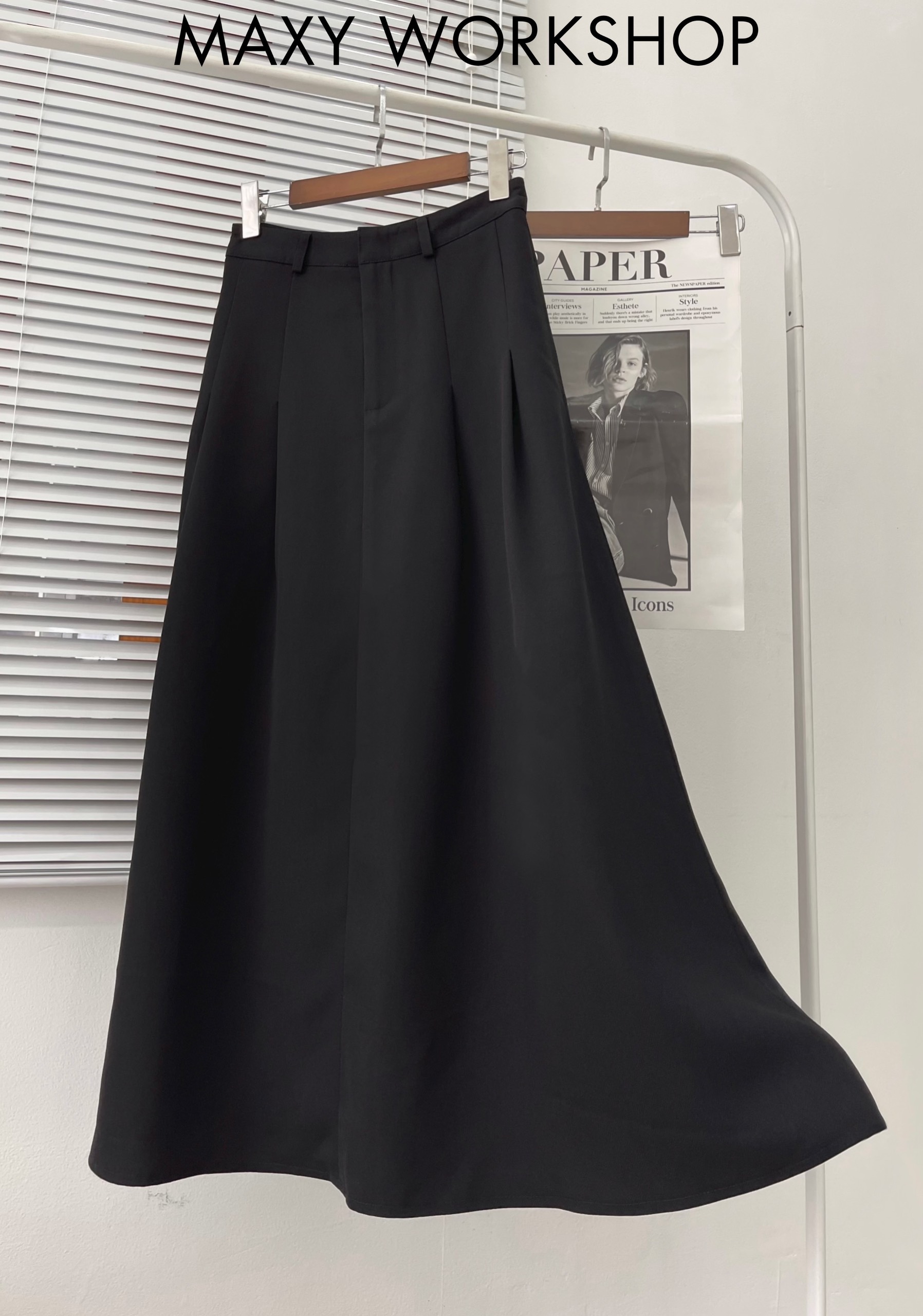 Chân váy dài LONG PLEATED SKIRT