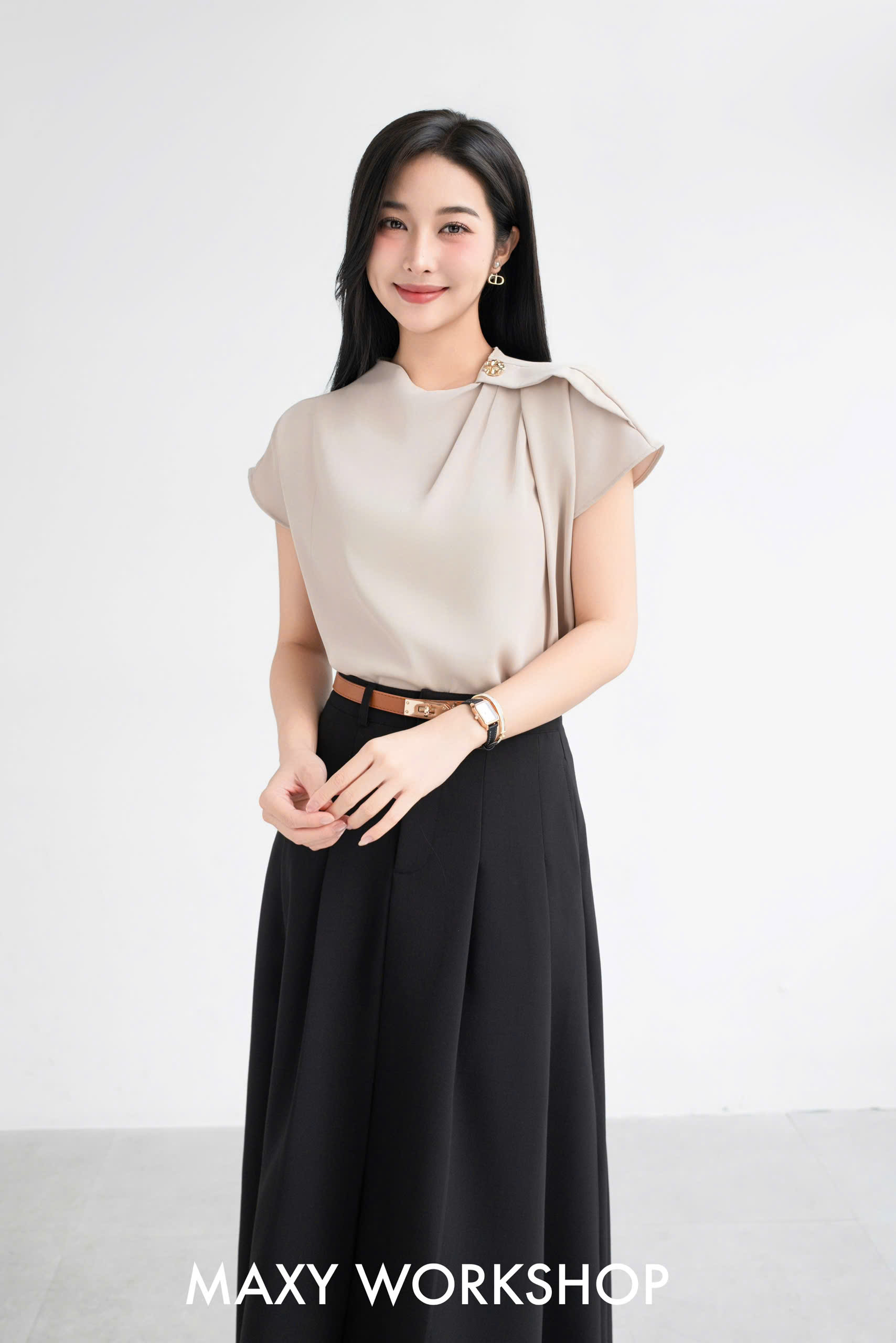 Chân váy dài LONG PLEATED SKIRT