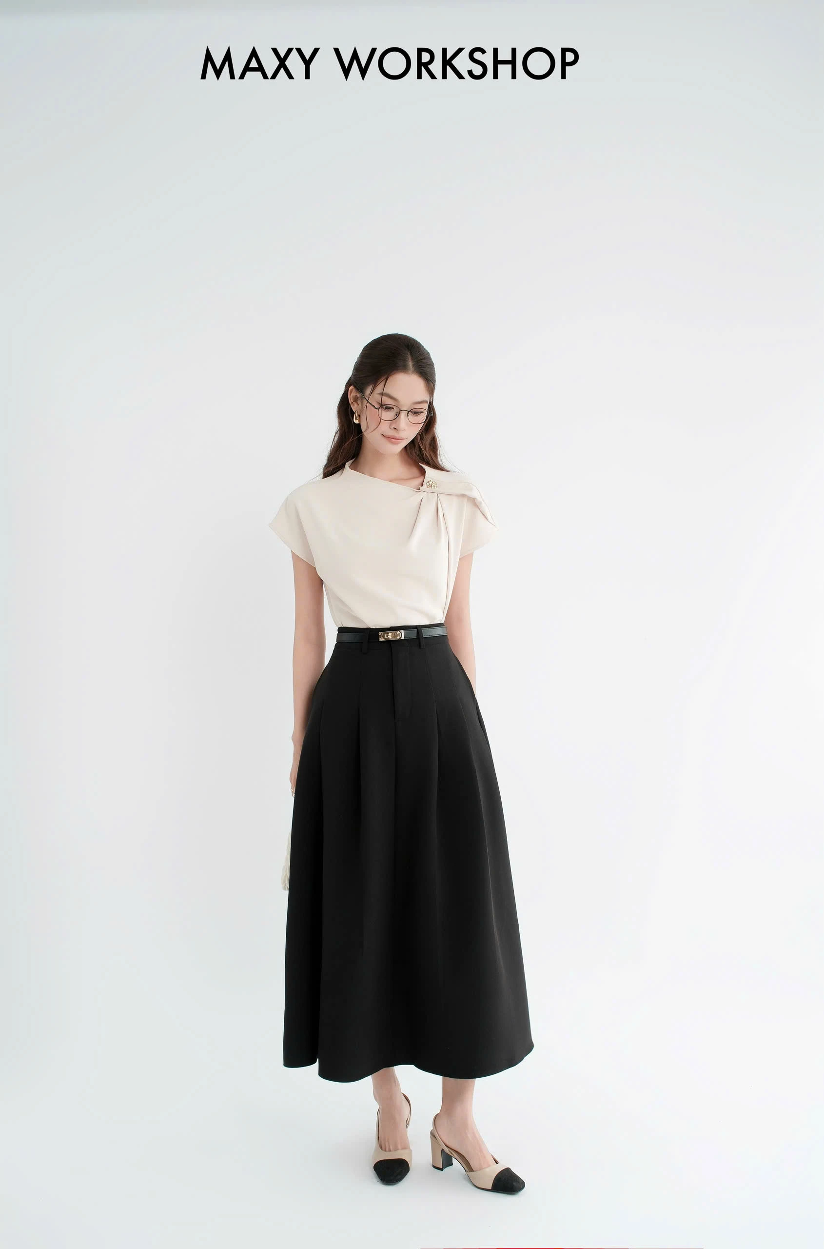 Chân váy LONG PLEATED SKIRT
