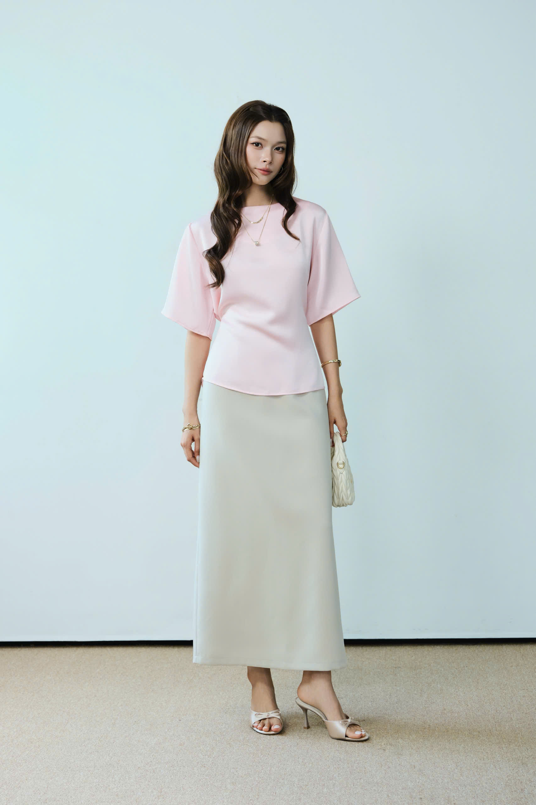 Chân váy dài BACK SLIT SKIRT
