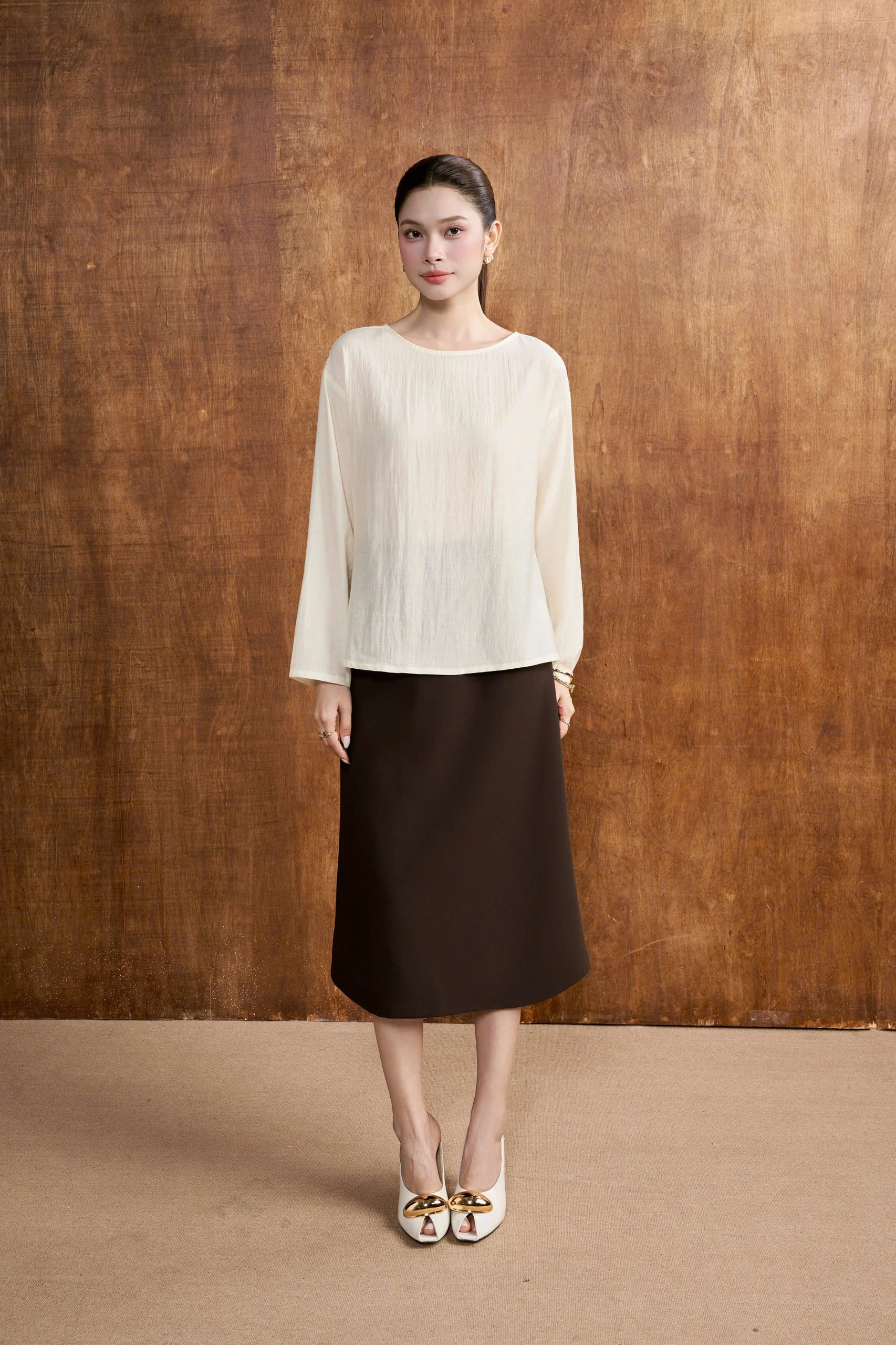 Chân váy dài CUT BACK SKIRT