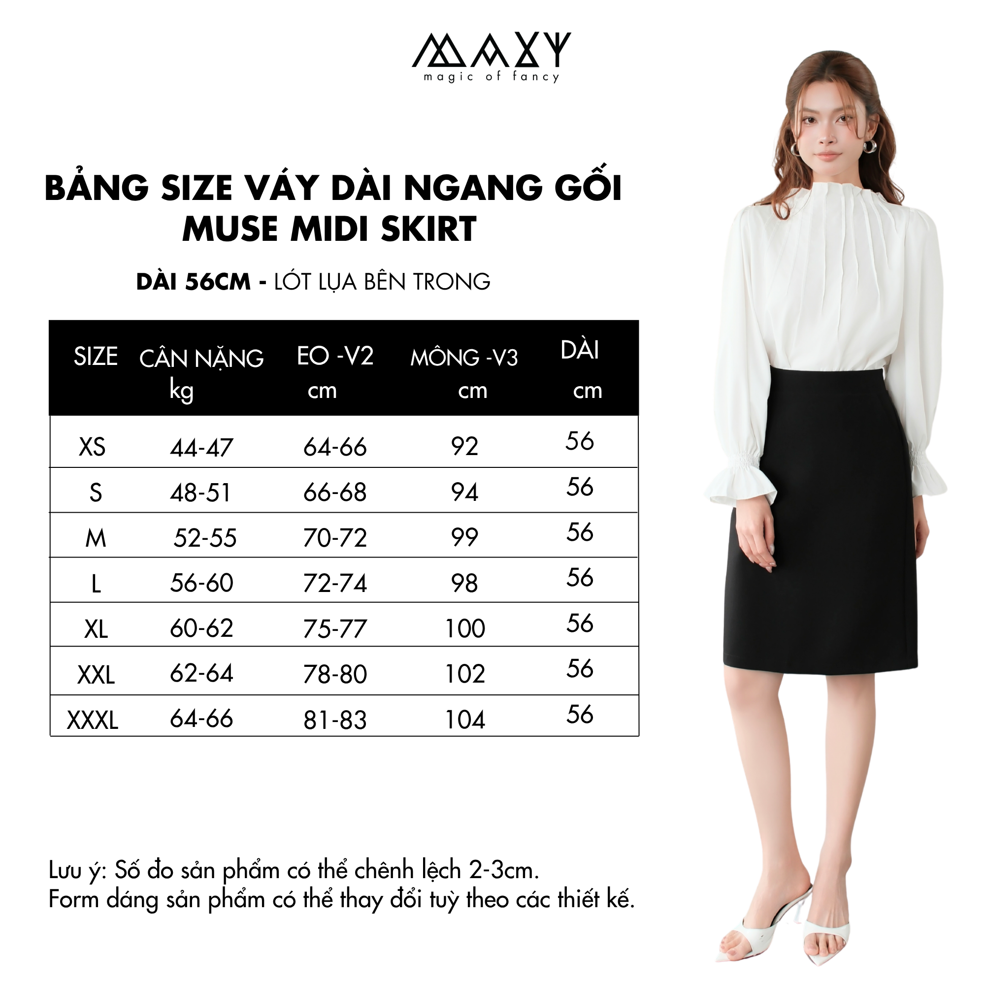 Chân váy lửng MUSE MIDI SKIRT