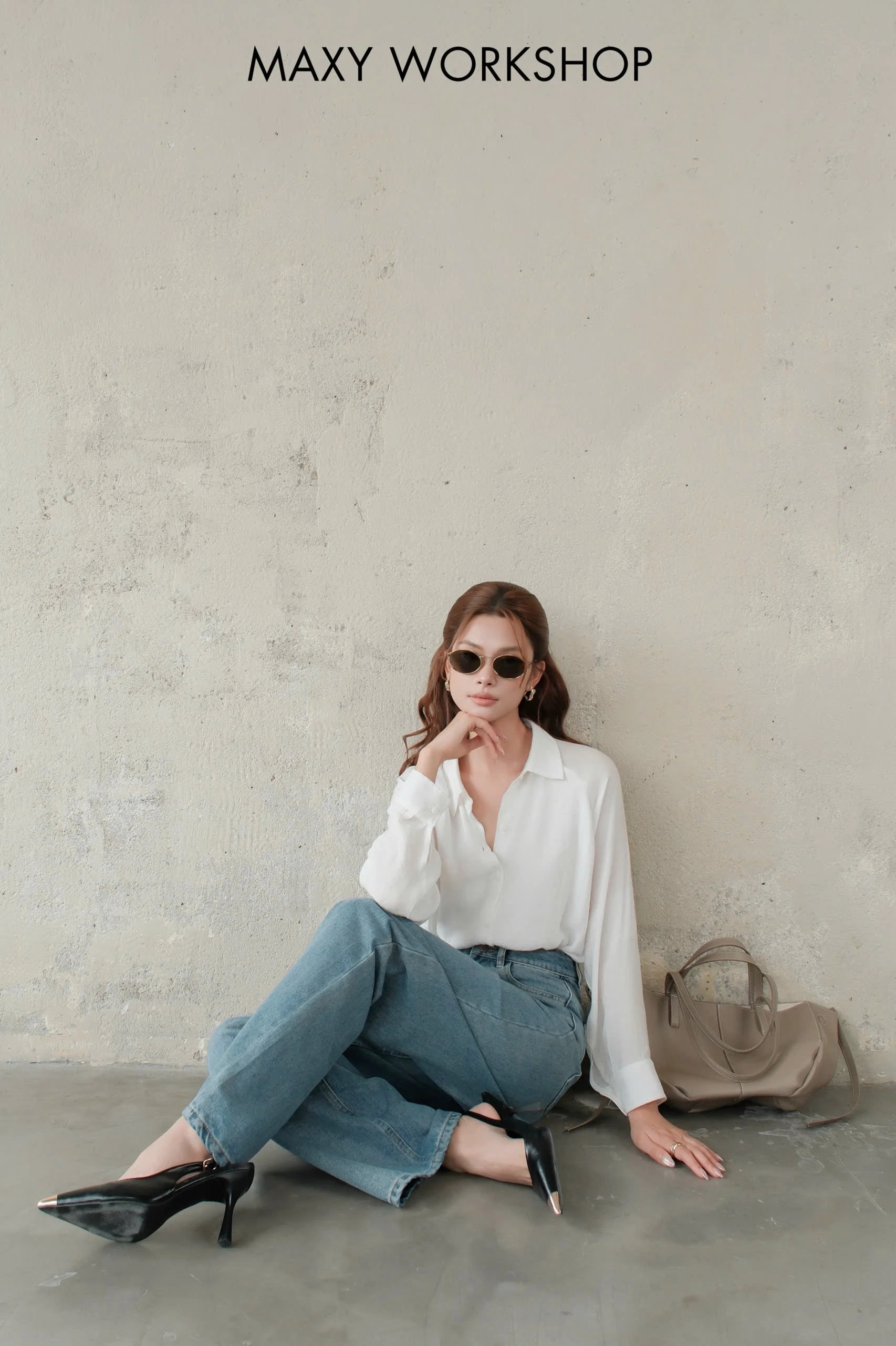 Quần dài BELT JEANS CULOTTES