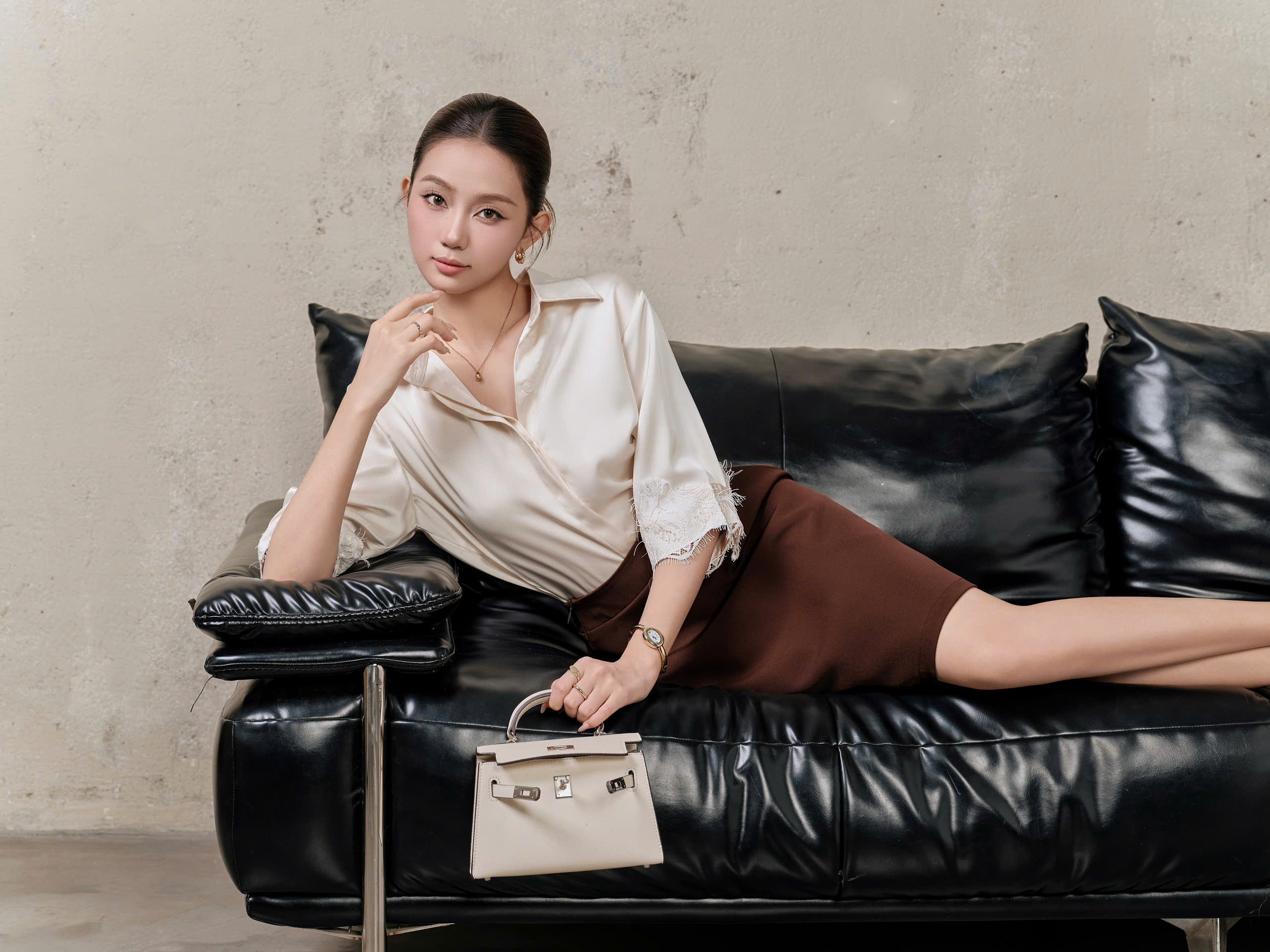 Áo kiểu SHORT SLEEVE LACE SHIRT