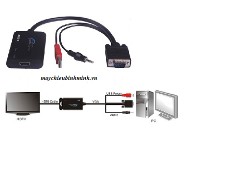 Bộ chuyển đổi VGA to HDMI