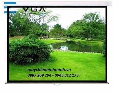 MÀN CHIẾU TREO TƯỜNG 80 INCH TỰ CUỐN E-VGA