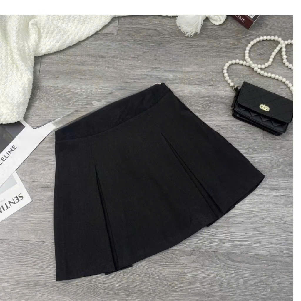 CVN04 Chân váy ngắn xếp ly bản to bigsize