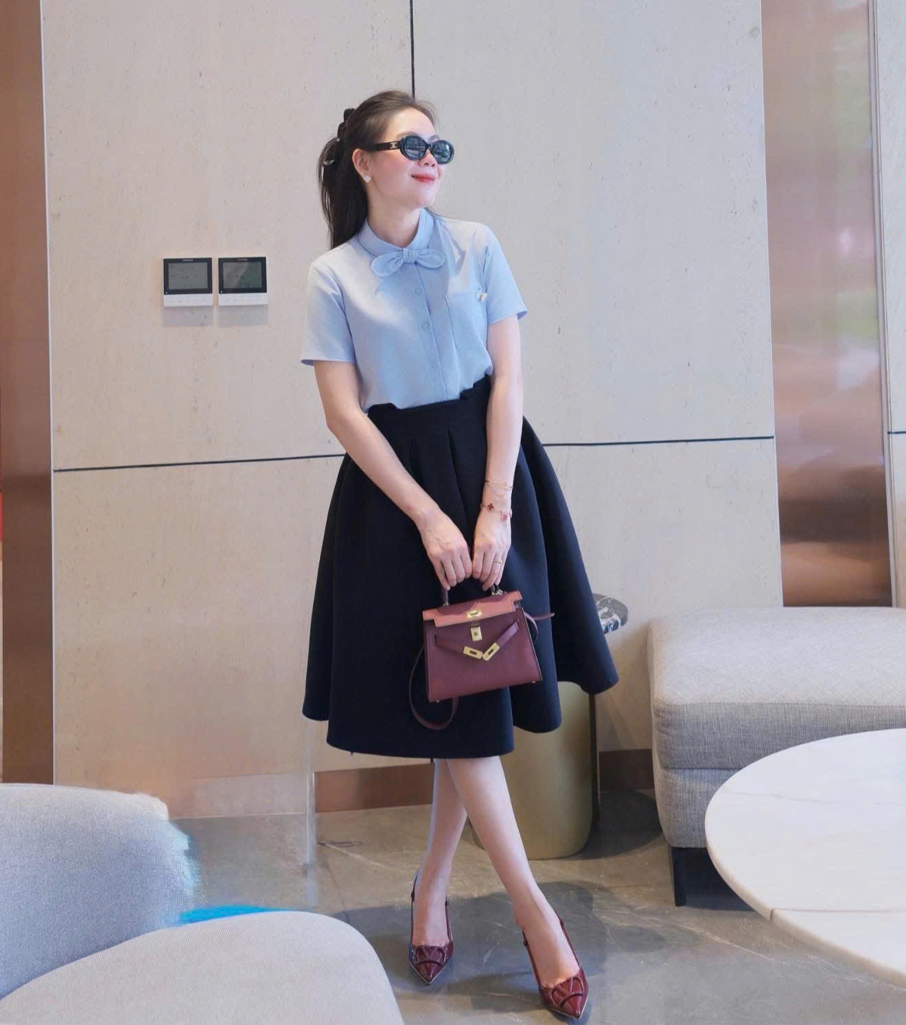 SM52 Áo sơ mi cổ tàu đính hoa túi tay ngắn bigsize