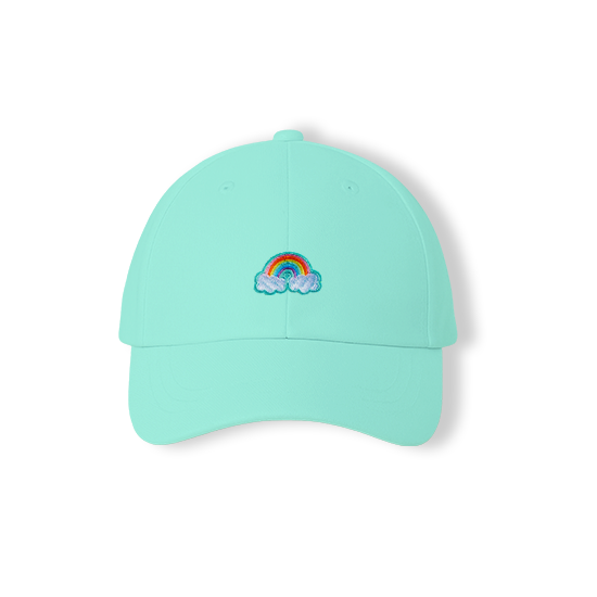 OEM/ODM Unisex Baseball Cap – Rainbow Pattern Embroidery | Customizable Design