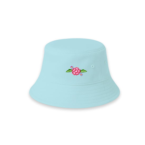 Kids’ Bucket Hat – Embroidered Flowers | OEM/ODM Custom Design