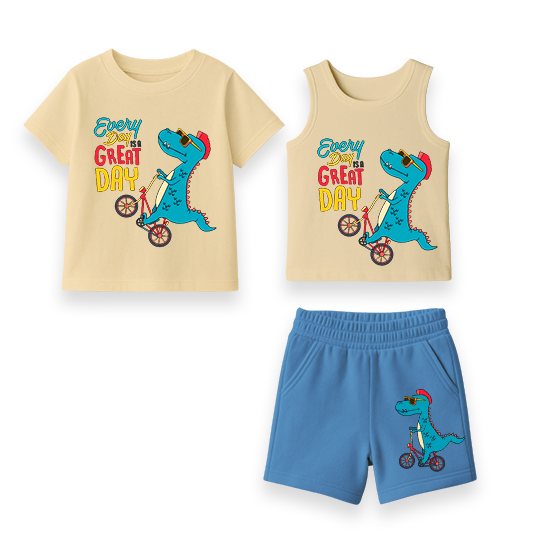 Custom Dino Short Set PJ Boy | OEM/ODM