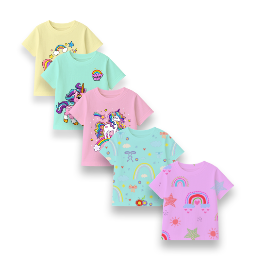 Custom Girls' Unicorn Graphic T-Shirt –| OEM/ODM Apparel Manufacturing