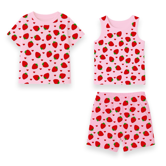 Custom Strawberry Short Set Girl | OEM/ODM