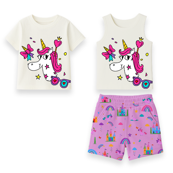Custom Unicorn Short Set Girl | OEM/ODM