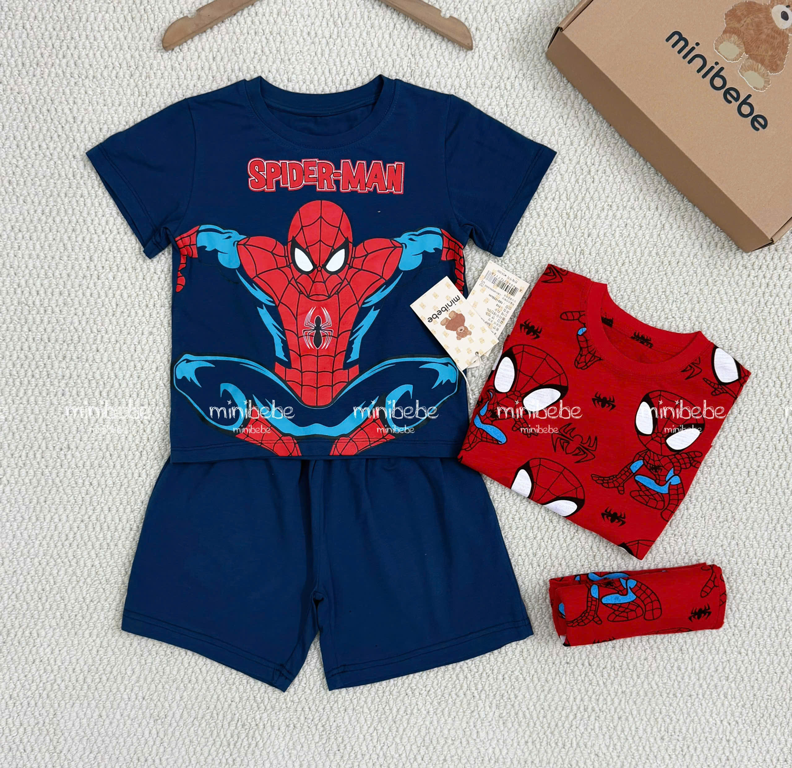 XẢ A134 - SET 2 BỘ SPIDERMEN ĐỎ THAN