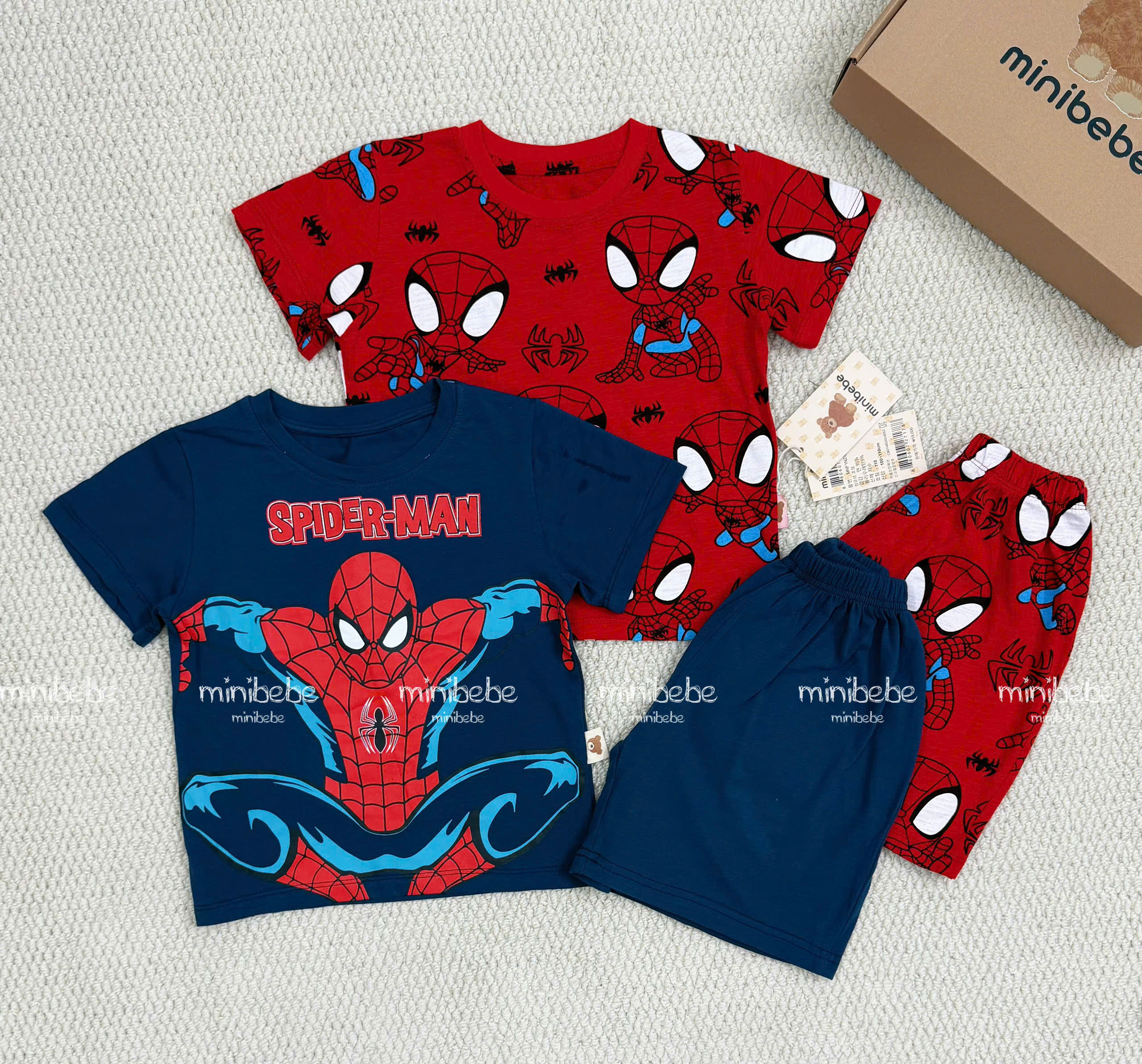 XẢ A134 - SET 2 BỘ SPIDERMEN ĐỎ THAN