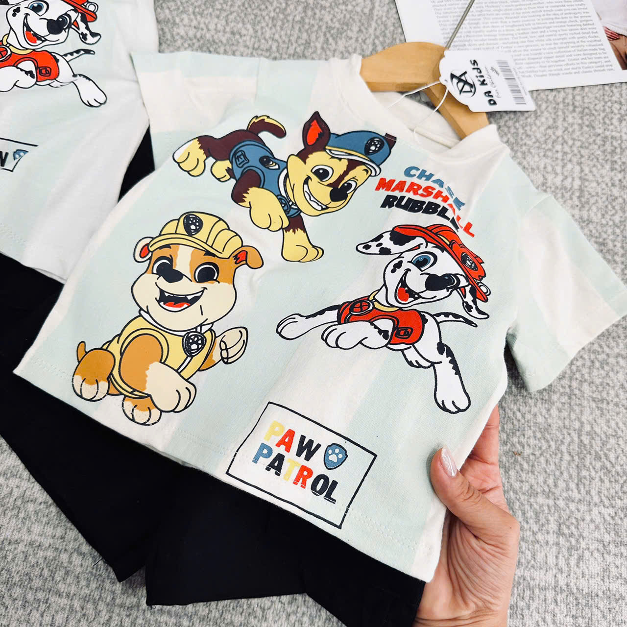 XẢ A146 - SET BỘ CHÓ CỨU HỘ TRẮNG QUẦN TÚI HỘP ĐEN