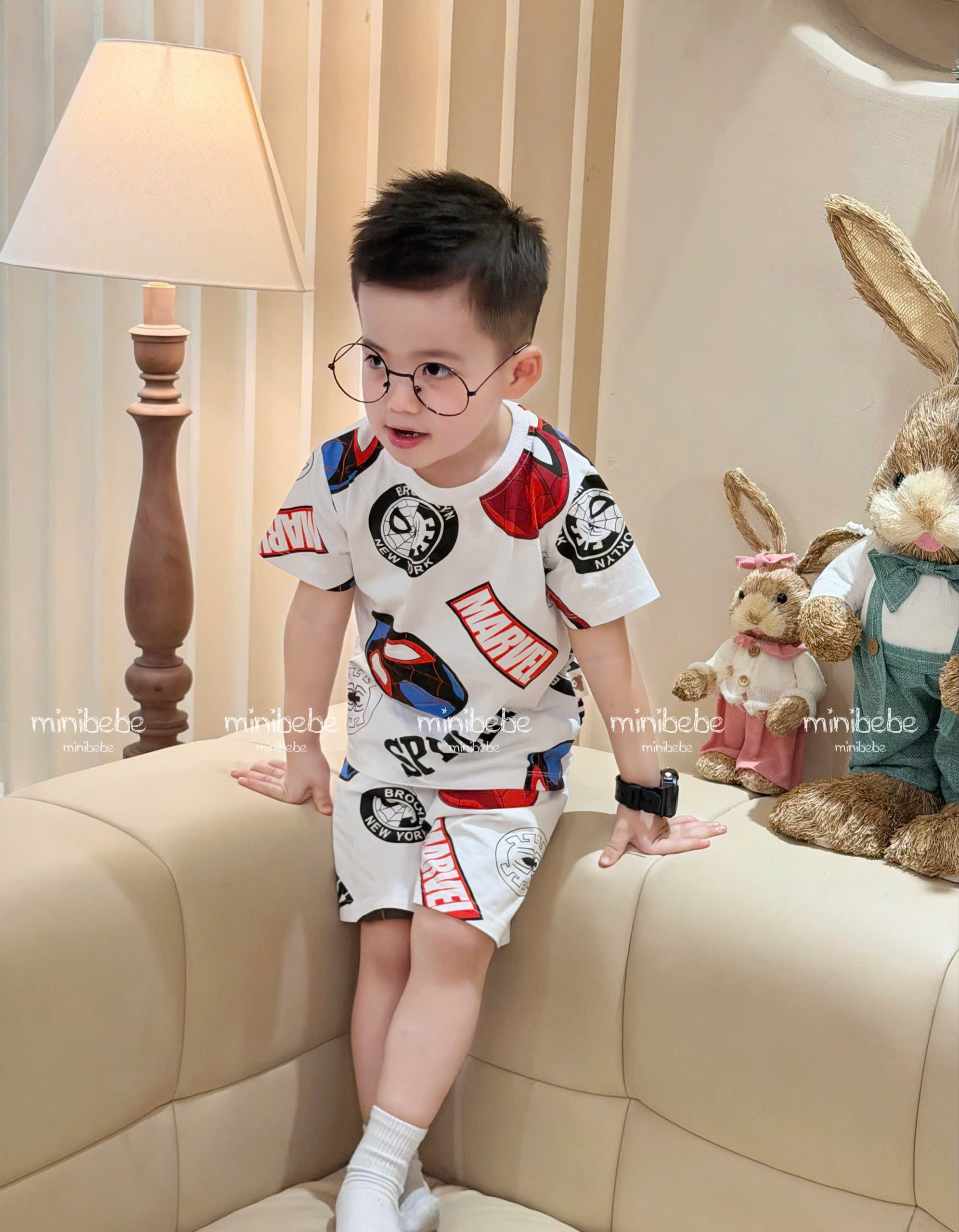 XẢ A189 - SET 2 BỘ SPIDERMEN TRẮNG ĐEN