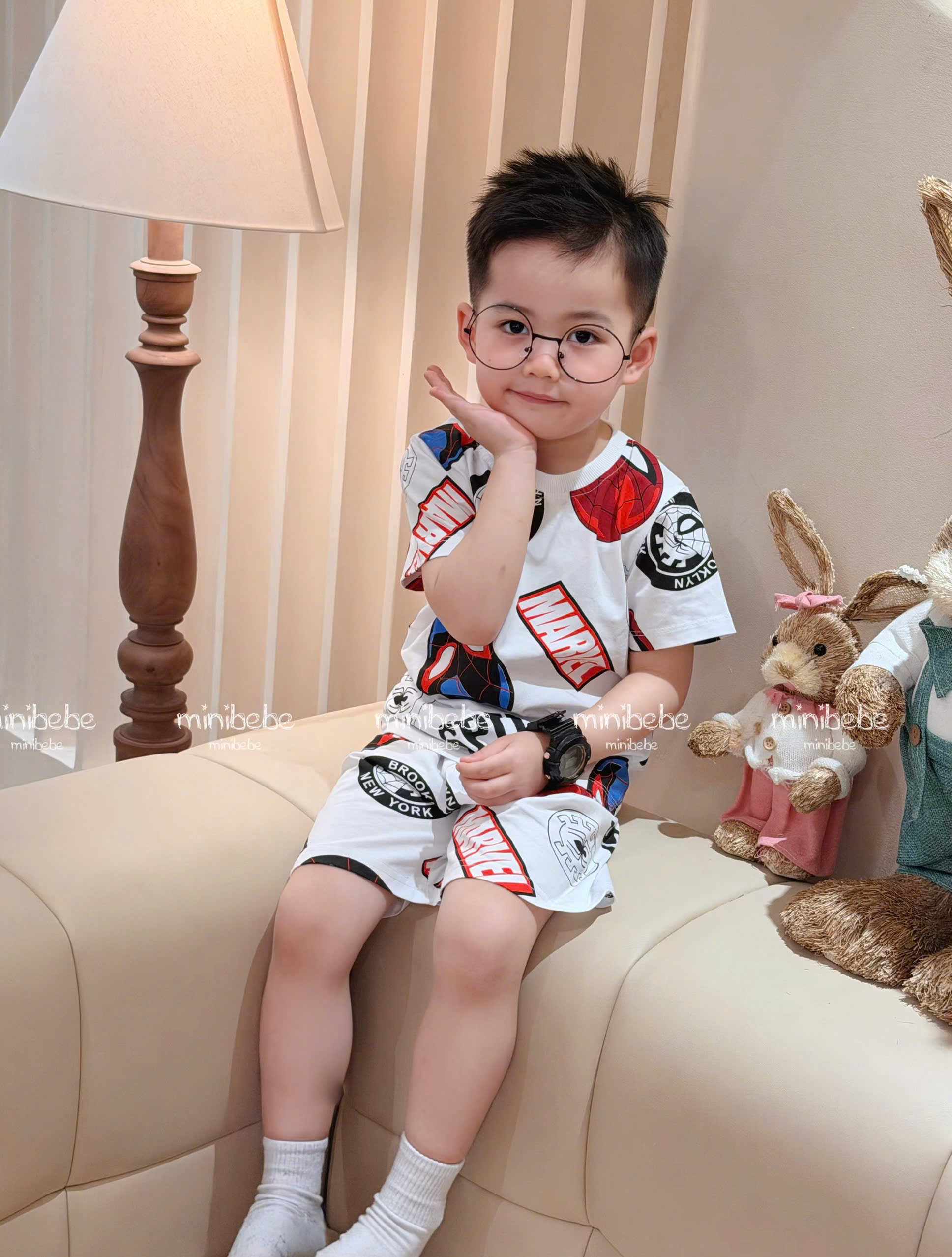 XẢ A189 - SET 2 BỘ SPIDERMEN TRẮNG ĐEN