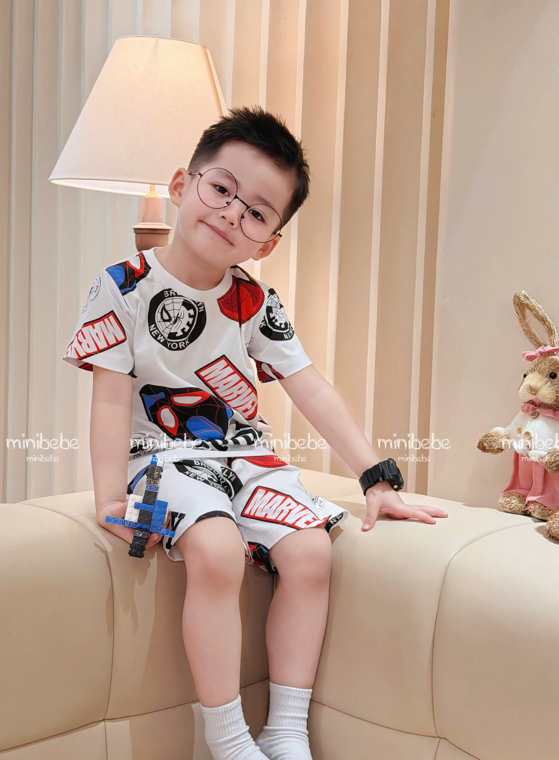 XẢ A189 - SET 2 BỘ SPIDERMEN TRẮNG ĐEN