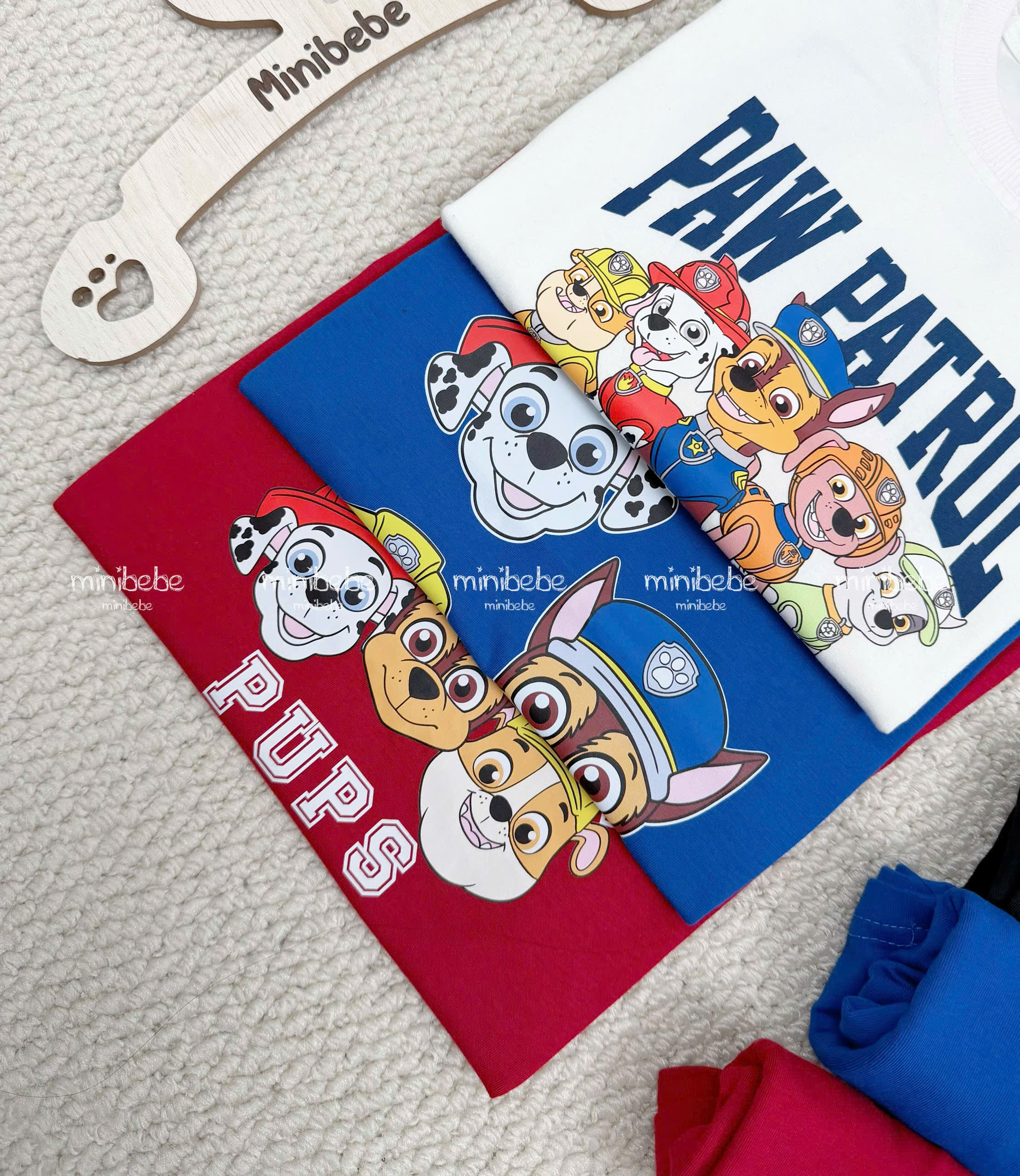 XẢ A197 - SET 3 BỘ CHÓ CỨU HỘ XANH ĐỎ TRẮNG