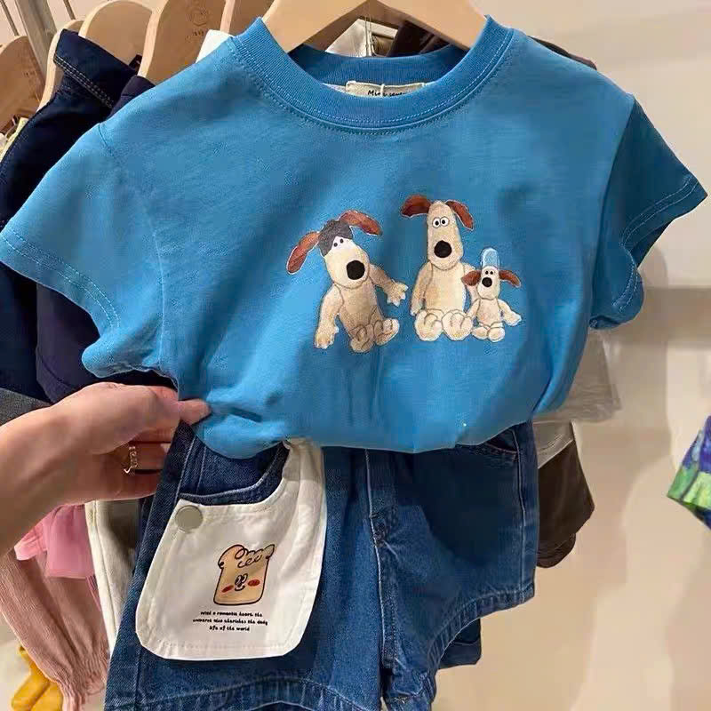 XẢ A202 - BỘ ĐÙI IN CÚN XANH QUẦN JEAN