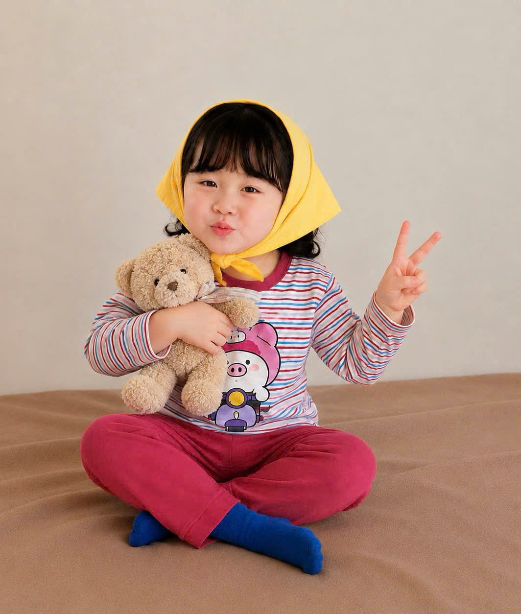 A202 - SET 2 BỘ CONY HỒNG KẺ