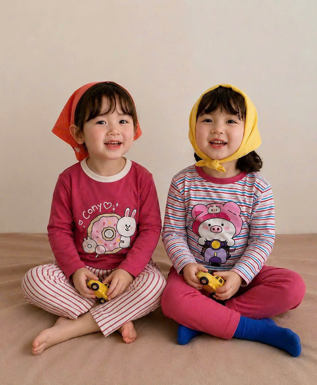 A202 - SET 2 BỘ CONY HỒNG KẺ
