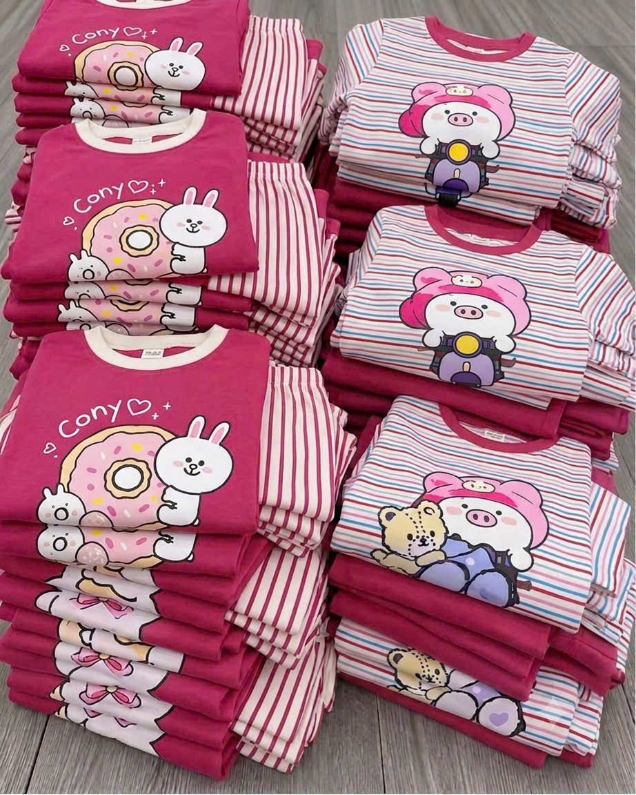 A202 - SET 2 BỘ CONY HỒNG KẺ