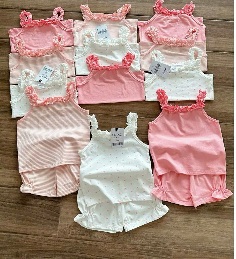 XẢ A219 - SET 3 BỘ 2 DÂY BÈO NGỰC TONE HỒNG TRẮNG