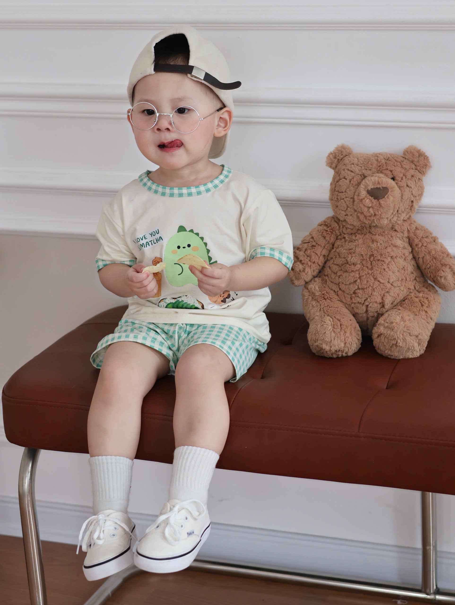 XẢ A230 - SET BỘ ĐỒ NGỦ KITTY GẤU KHỦNG LONG