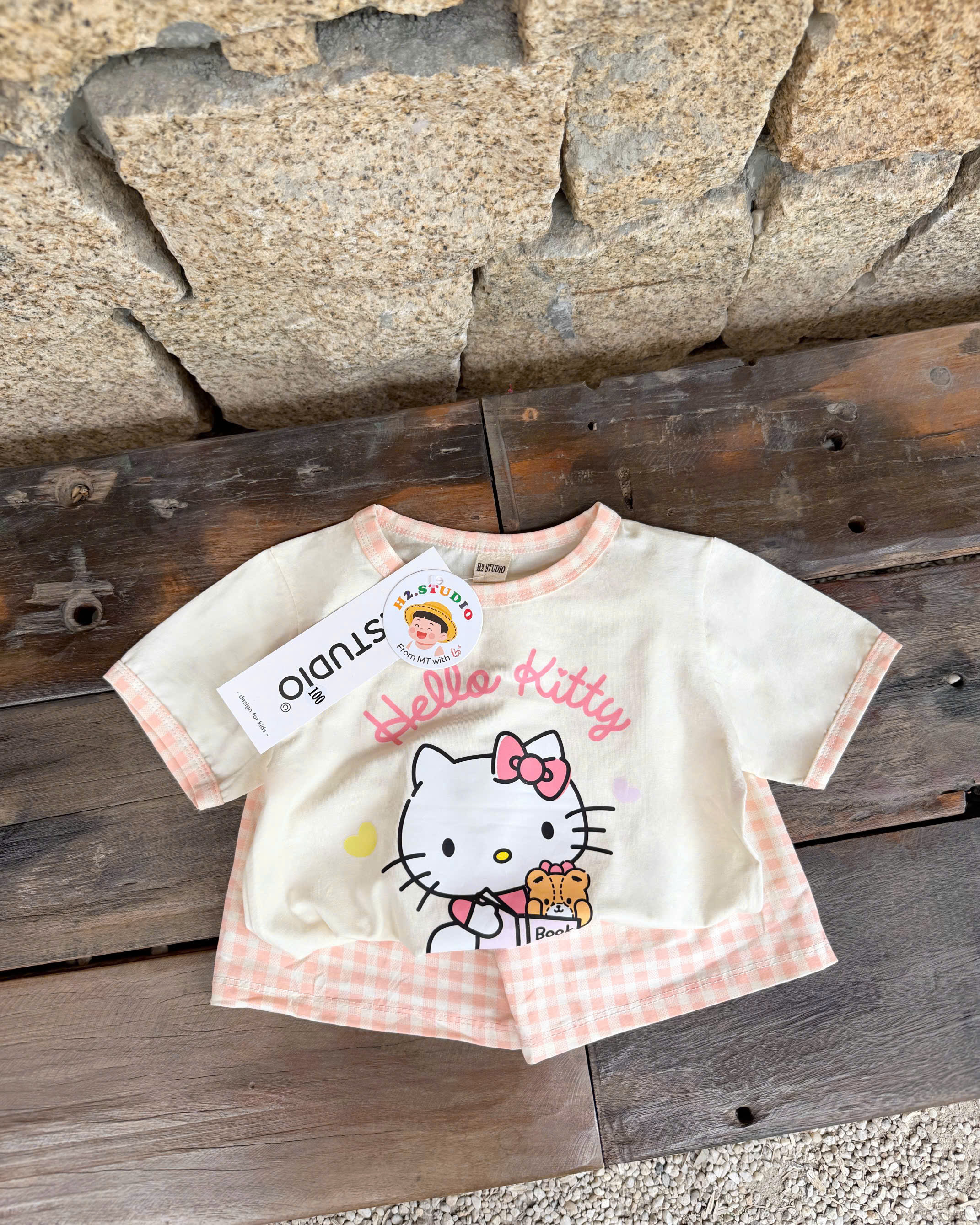XẢ A230 - SET BỘ ĐỒ NGỦ KITTY GẤU KHỦNG LONG