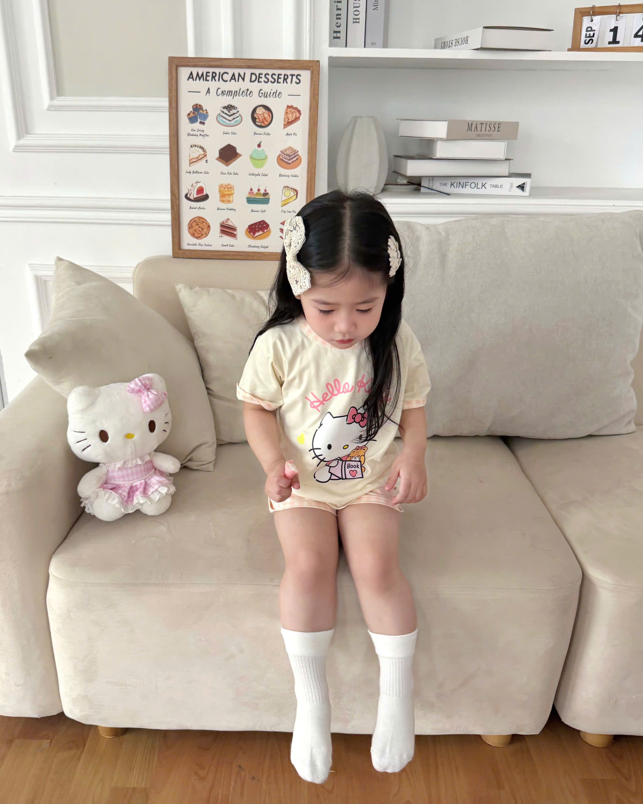 XẢ A230 - SET BỘ ĐỒ NGỦ KITTY GẤU KHỦNG LONG