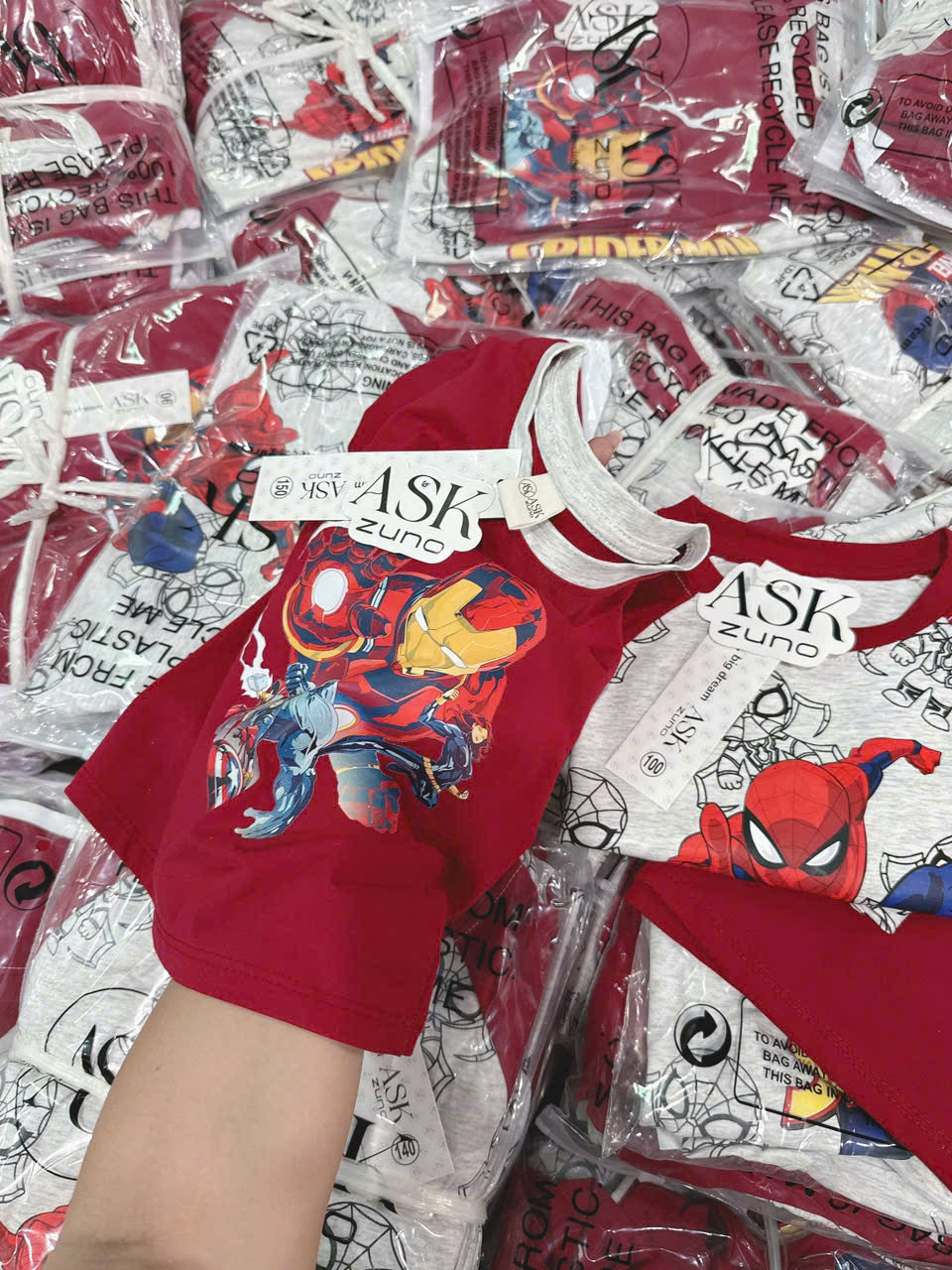 XẢ A274 - SET 2 BỘ IRONMAN ĐỎ NHỆN TIÊU