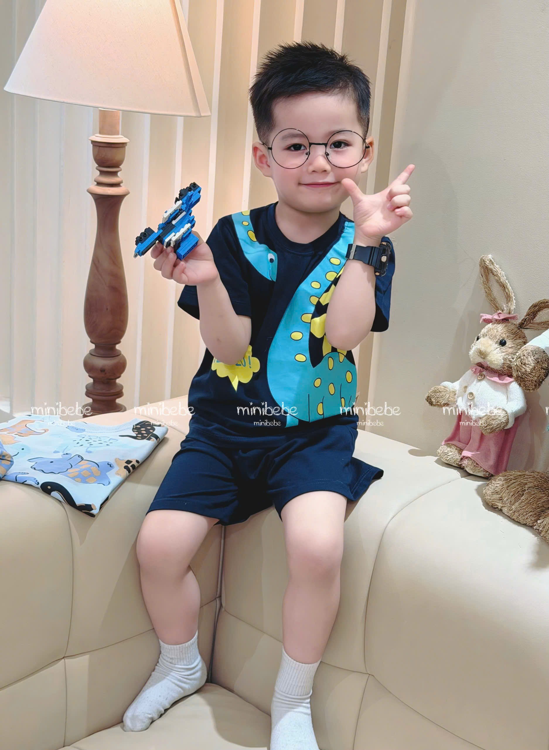XẢ A279 - SET 2 BỘ KHỦNG LONG ĐEN XÁM