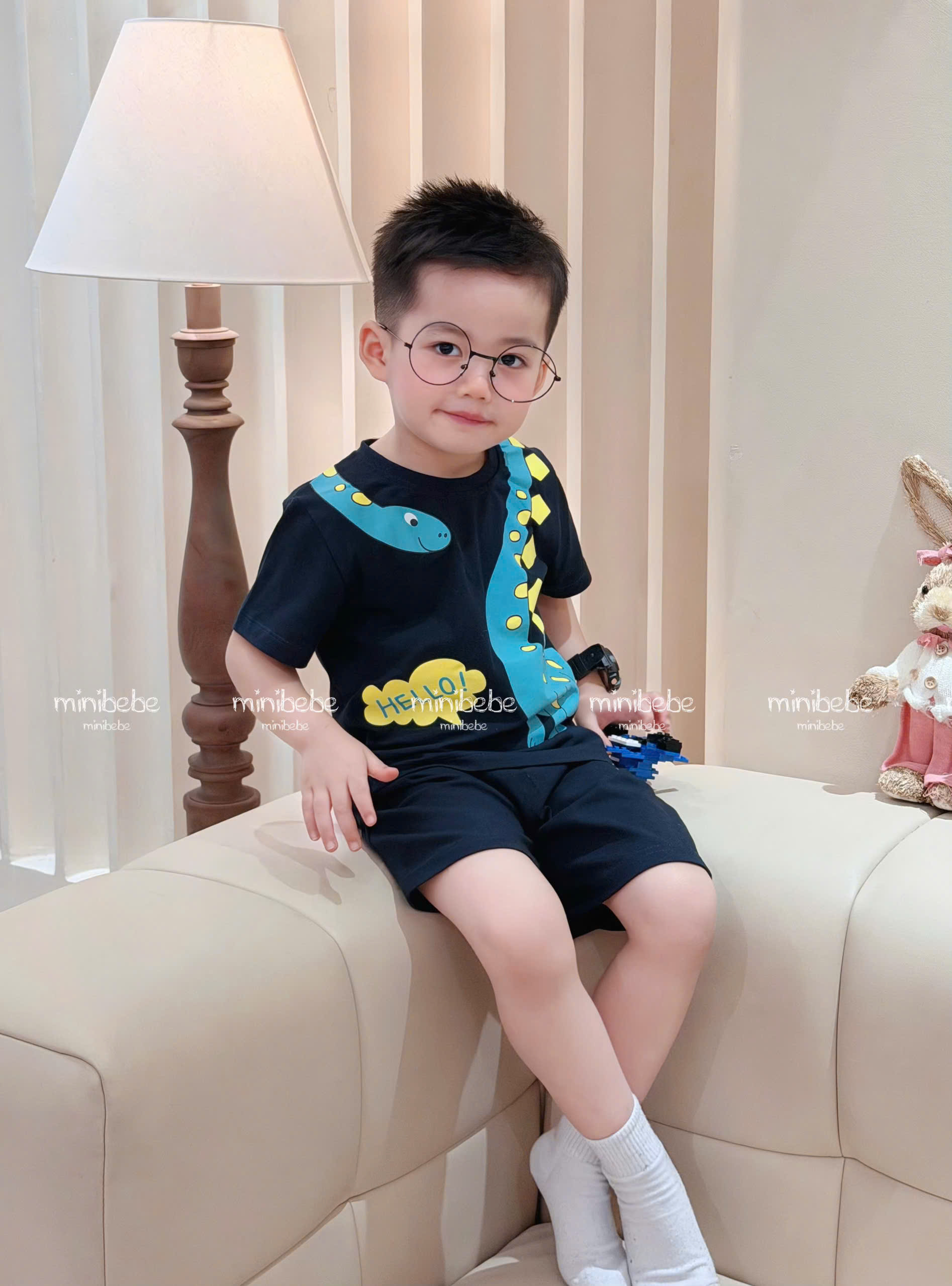 XẢ A279 - SET 2 BỘ KHỦNG LONG ĐEN XÁM
