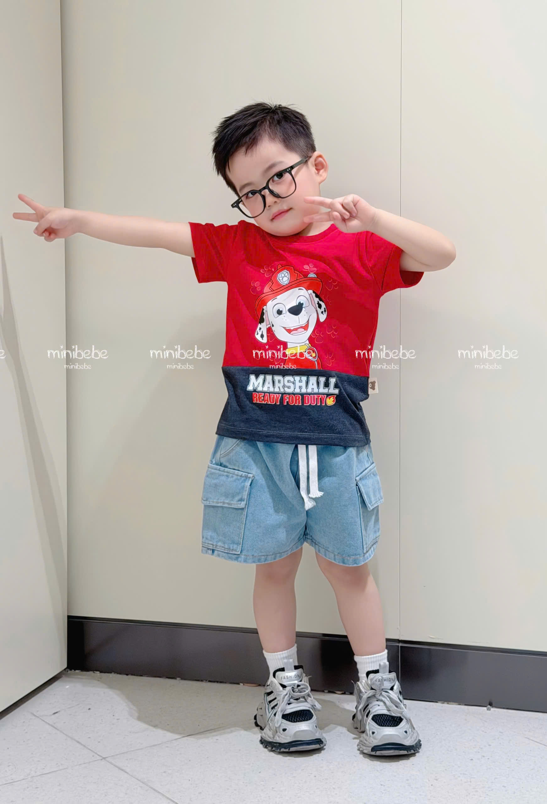 XẢ A286 - SET 3 ÁO CHÓ CỨU HỘ THAN ĐEN ĐỎ