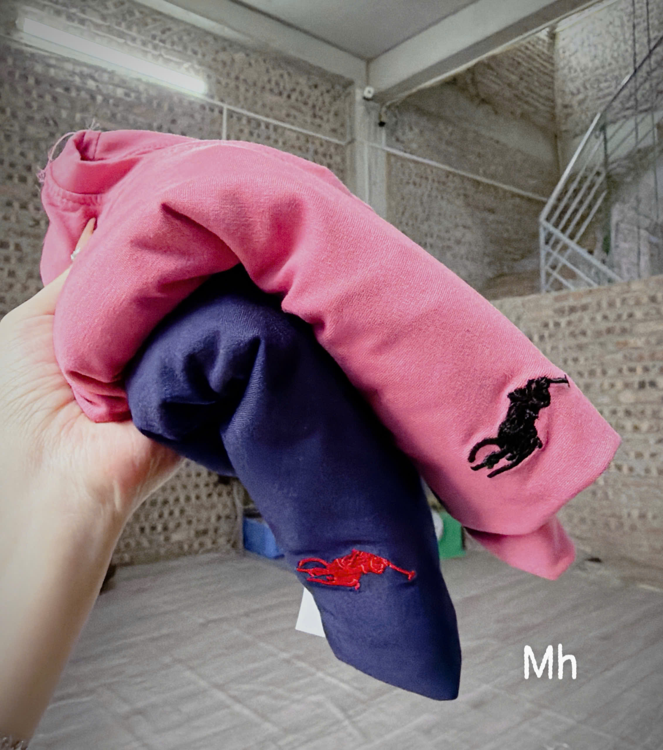 XẢ A298 - SET 2 ÁO THÊU NGỰA HỒNG THAN