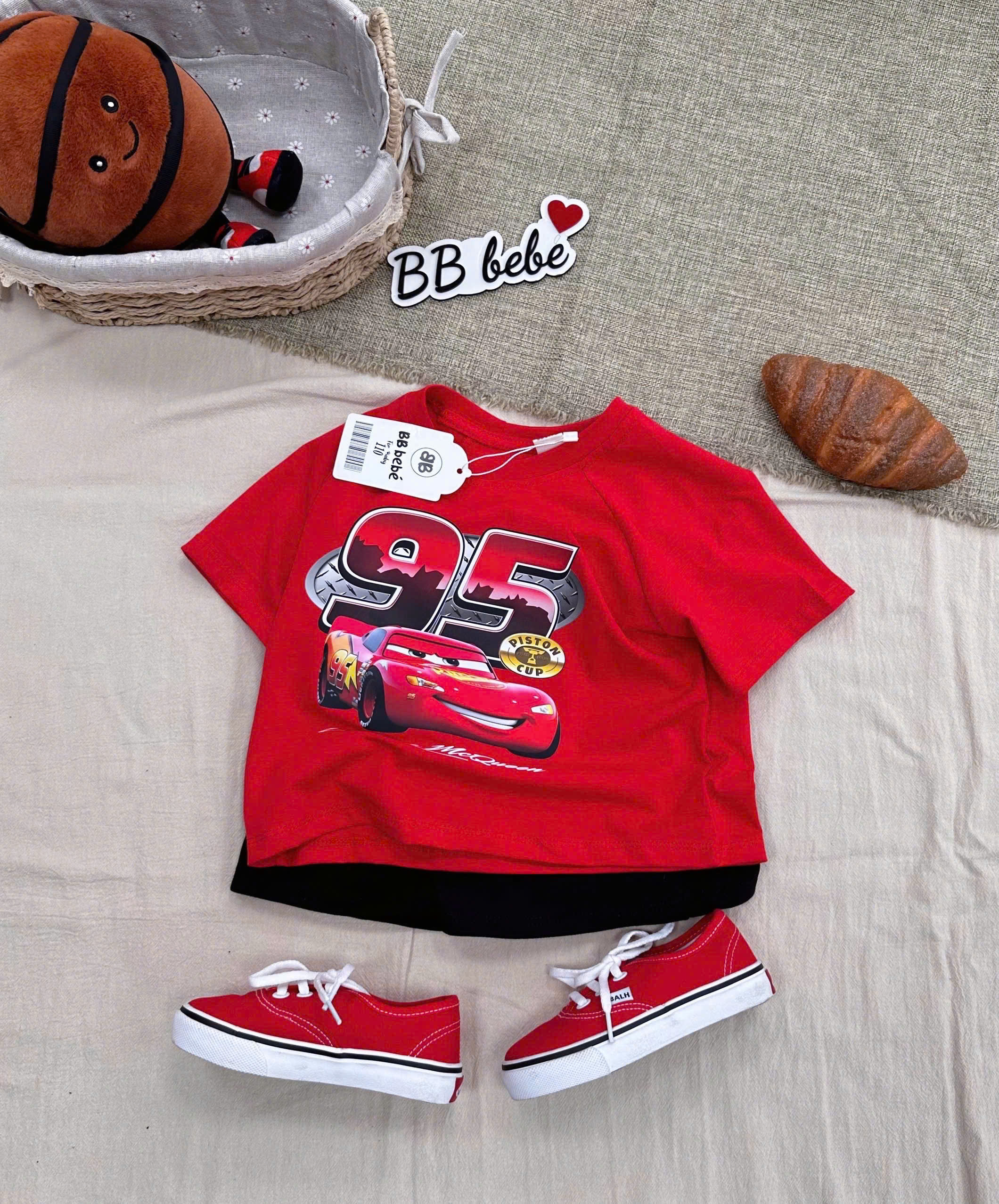 XẢ A313 - SET BỘ Ô TÔ ĐỎ QUẦN ĐEN