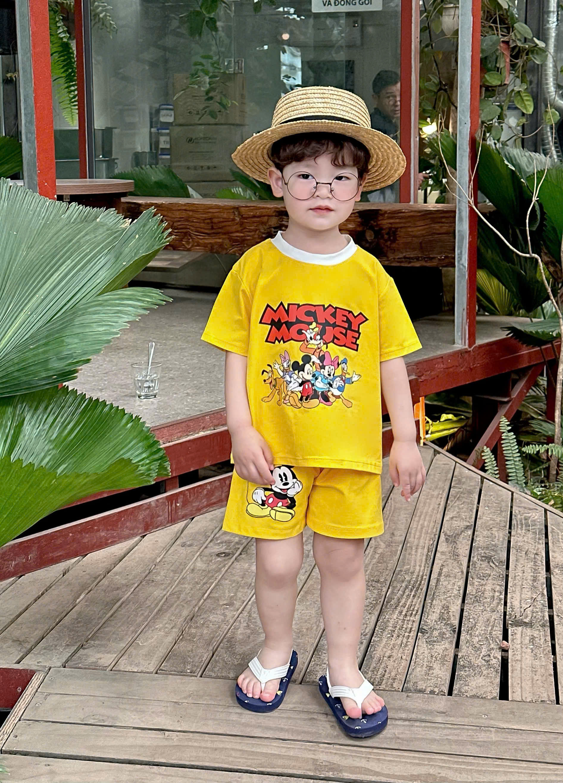 XẢ A319 - SET 3 BỘ MICKEY CỘC TONE VÀNG BT
