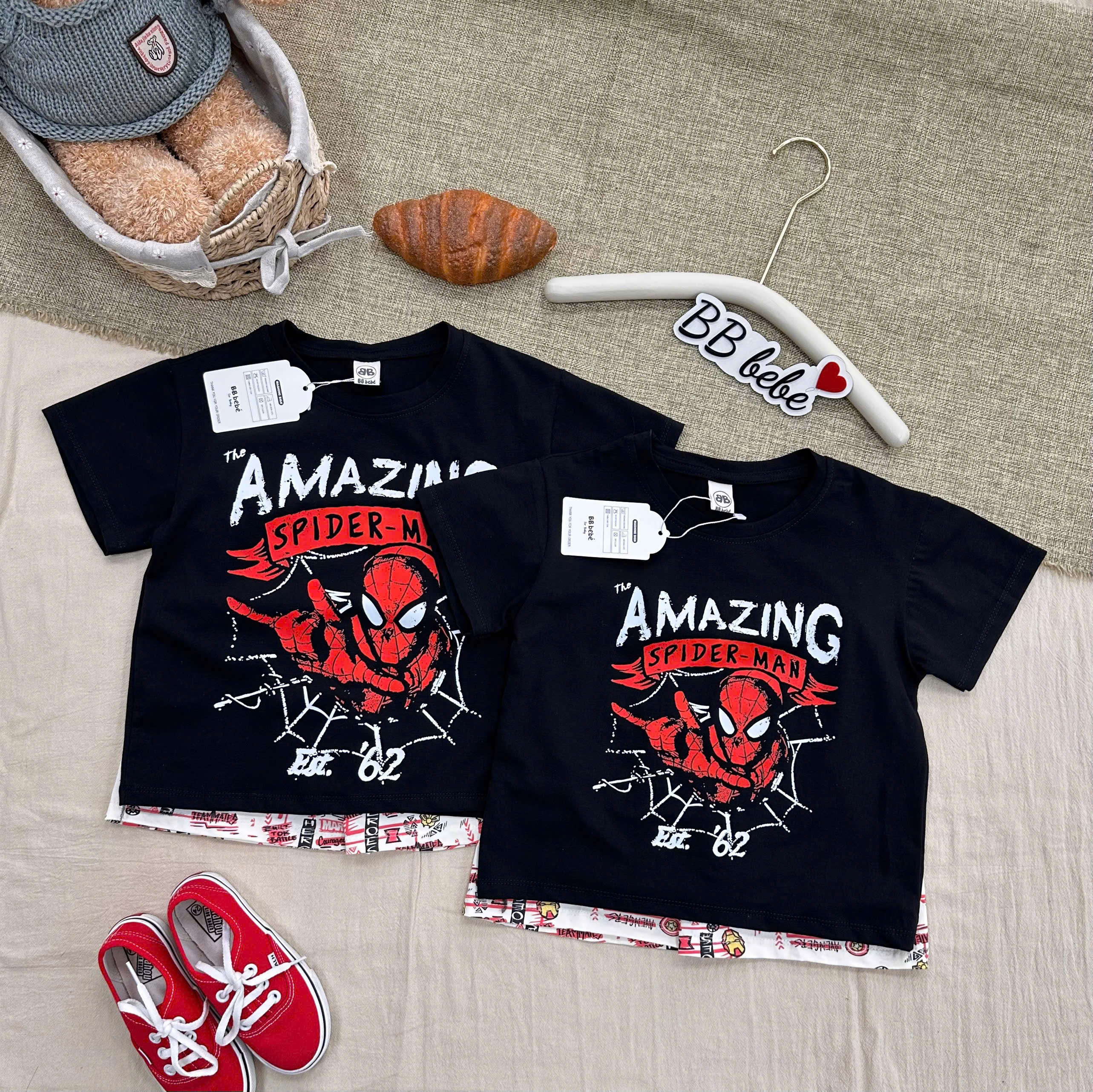 XẢ A349 - SET BỘ AMAZING NHỆN ĐEN