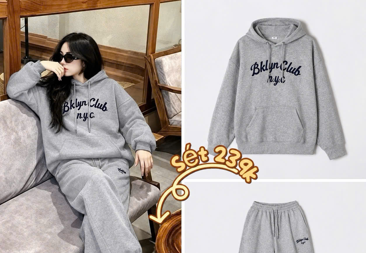 A356 - BỘ NỈ MŨ BKLYN CLUB 2 MÀU