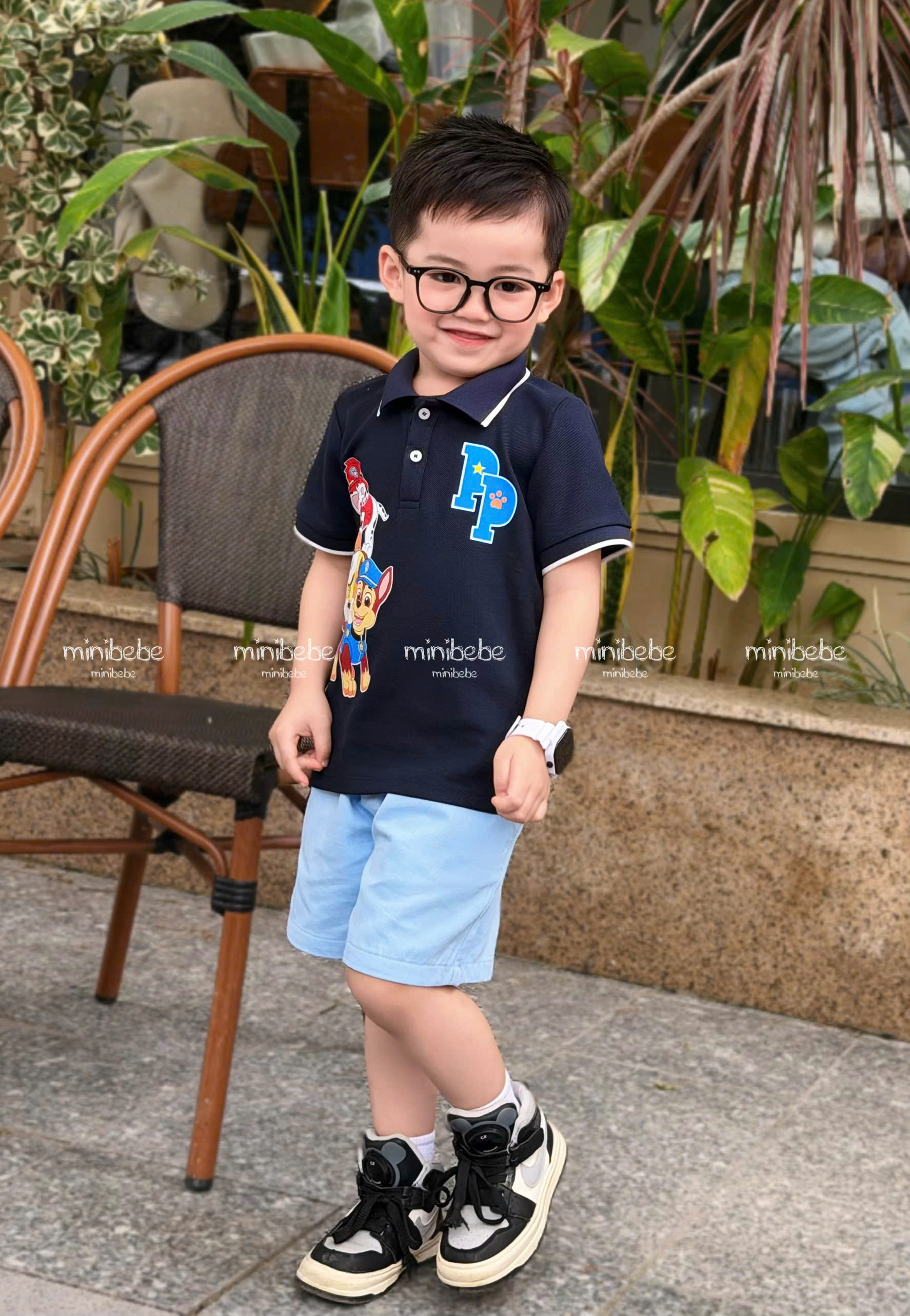 XẢ A363 - SET BỘ CHÓ CỨU ĐEN HỘ CỔ ĐỨC QUẦN XANH