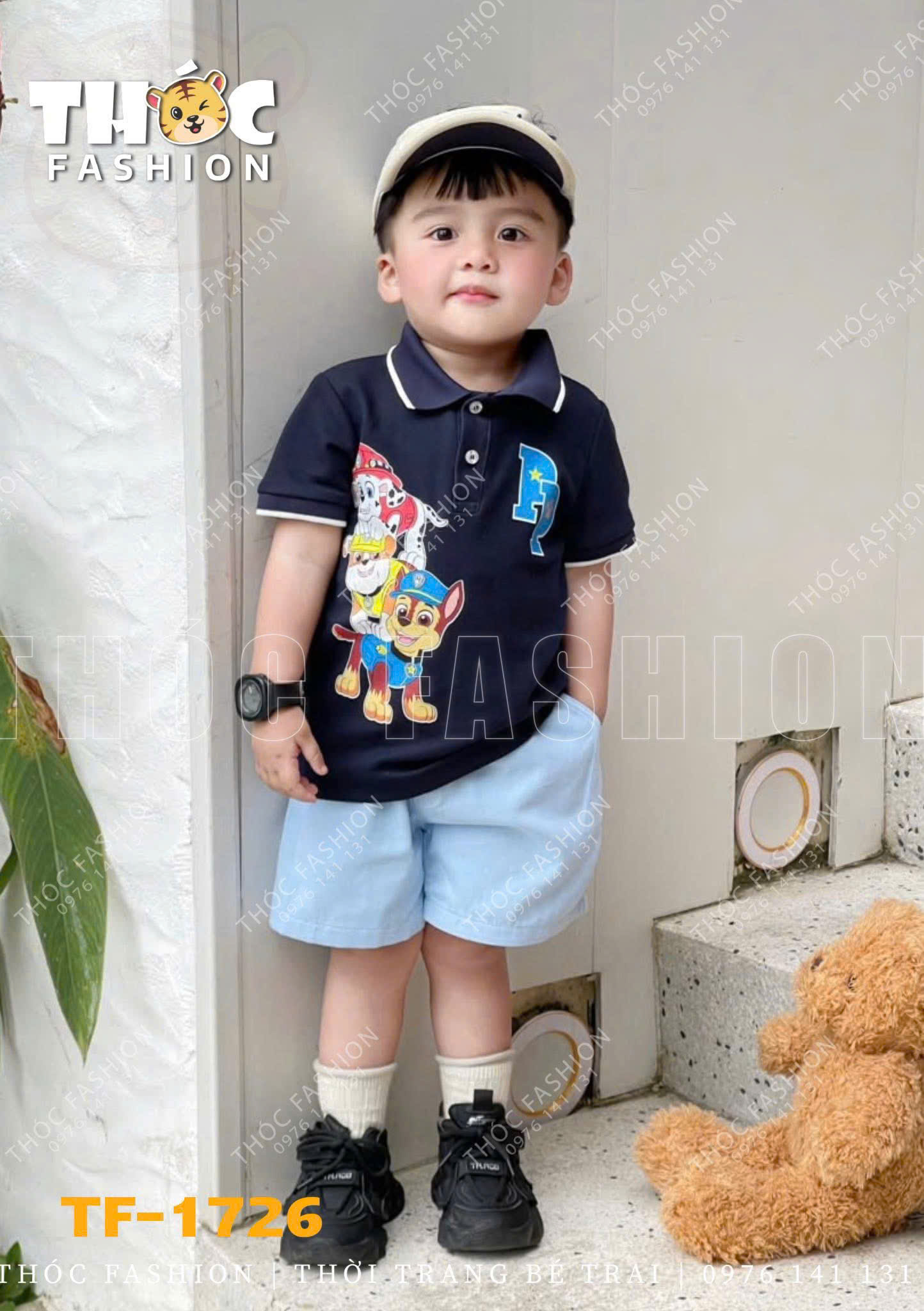 XẢ A363 - SET BỘ CHÓ CỨU ĐEN HỘ CỔ ĐỨC QUẦN XANH
