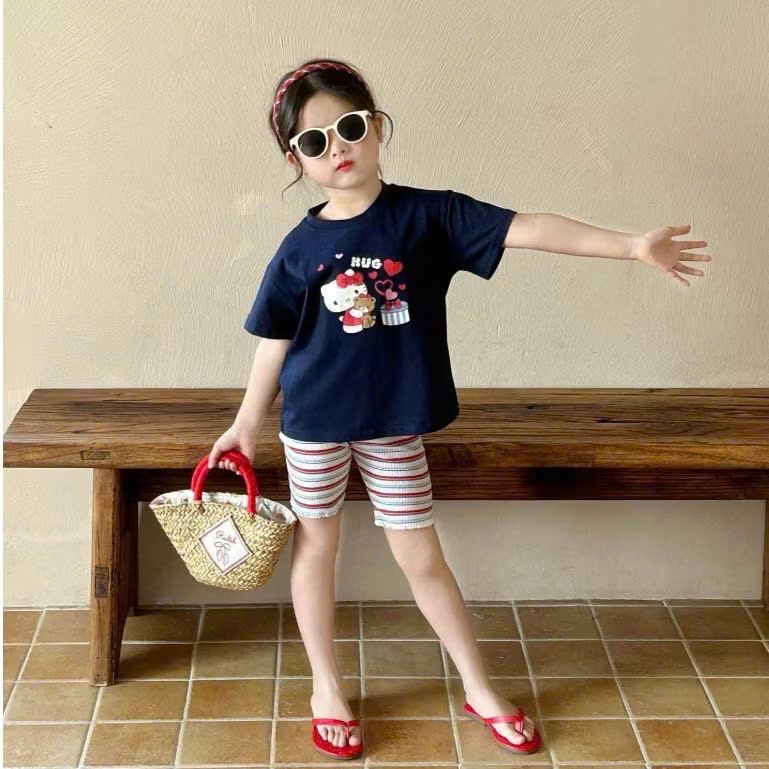 XẢ A442 - SET 2 BỘ HELLO KITTY HỒNG THAN